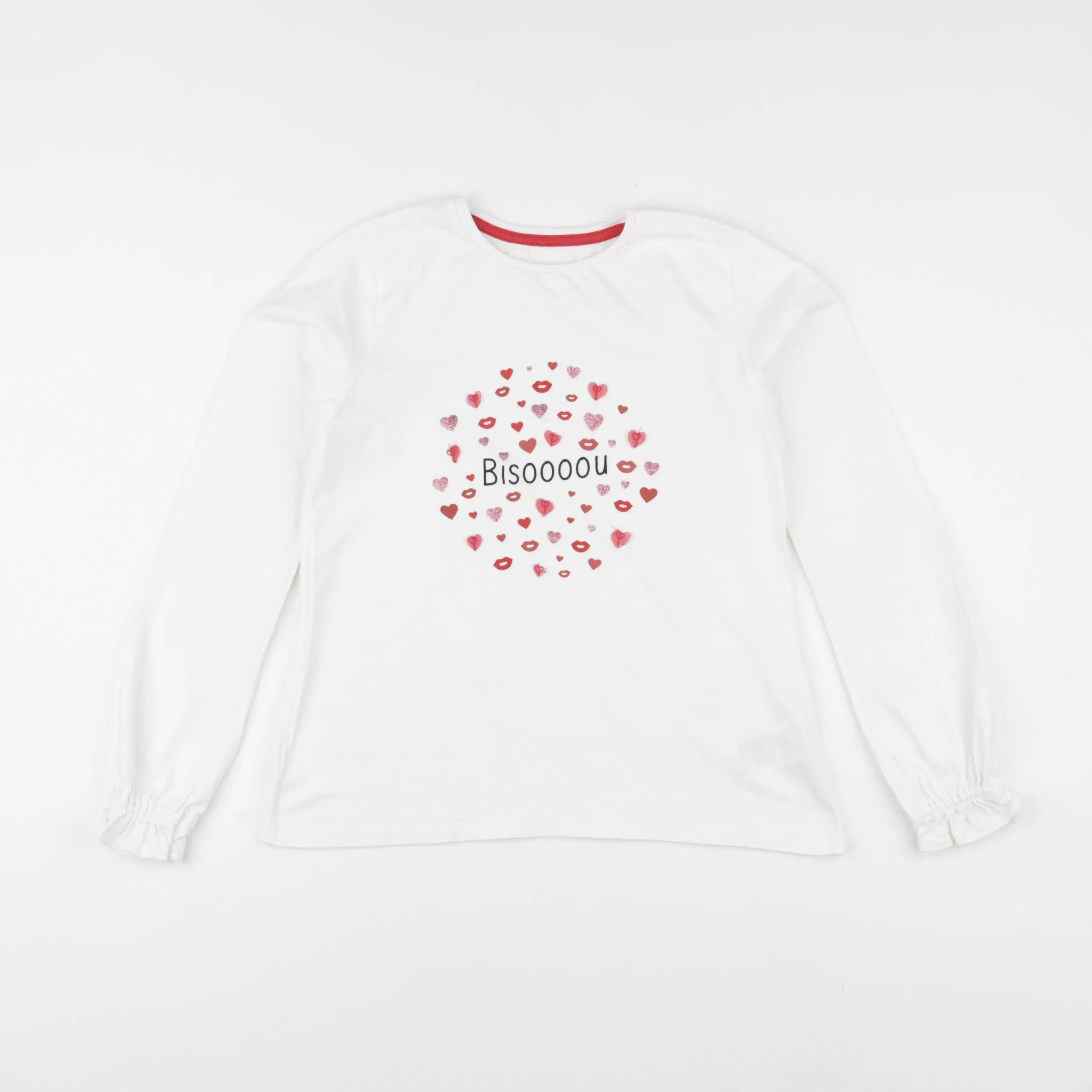 Vertbaudet - tee-shirt blanc - 10 ans