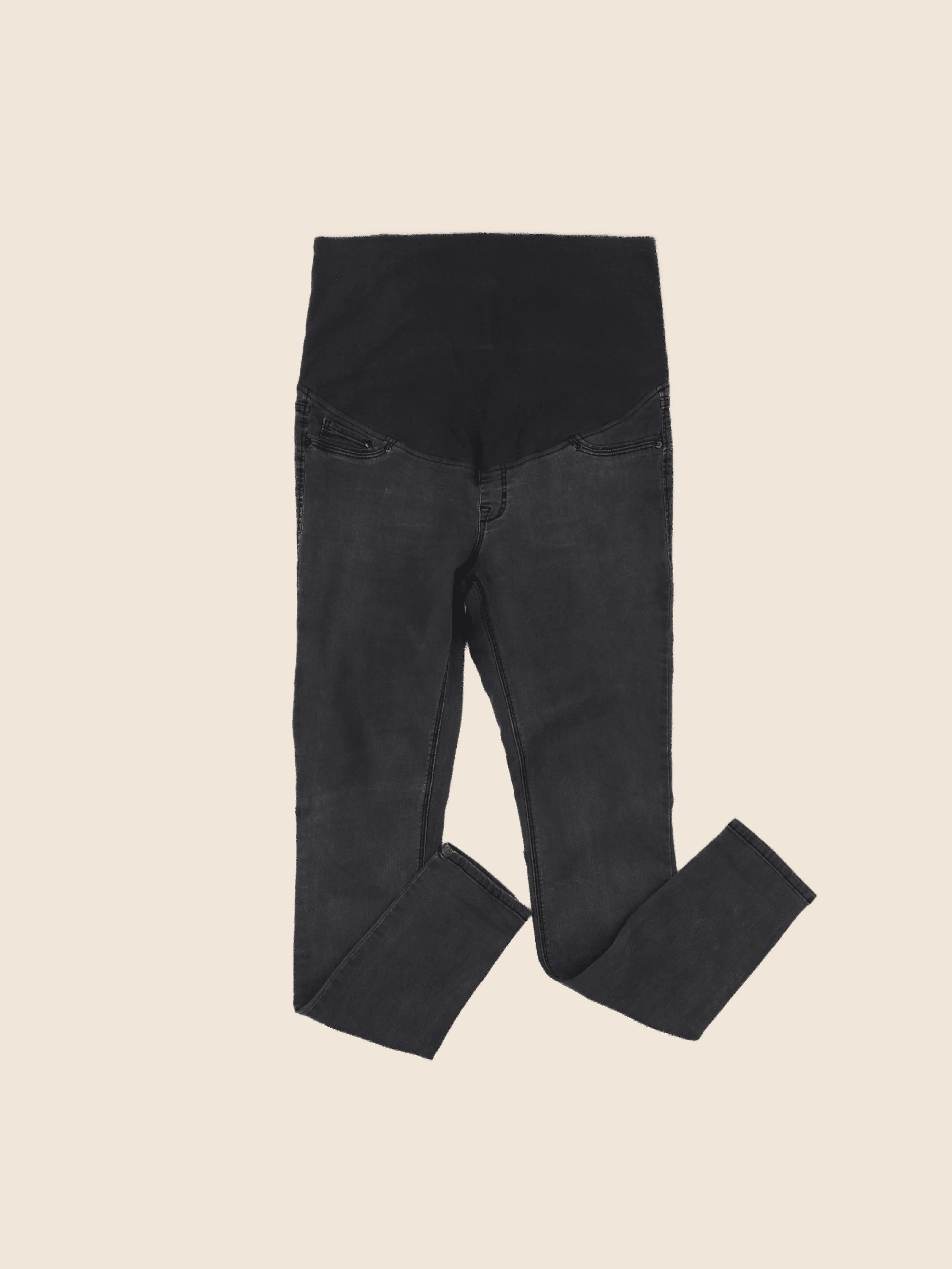 H&M - jean grossesse gris - 44