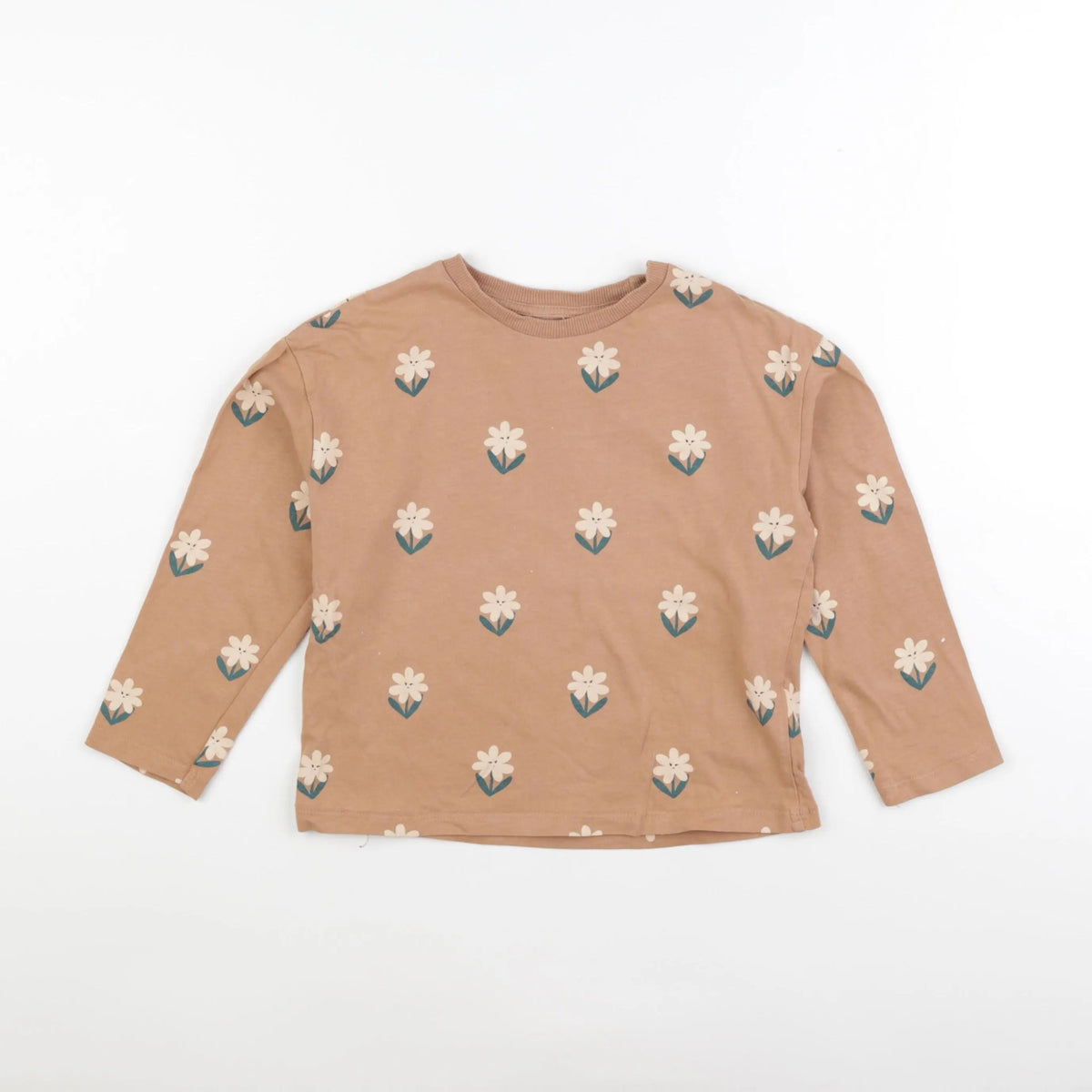 Vertbaudet - tee-shirt marron - 6 ans