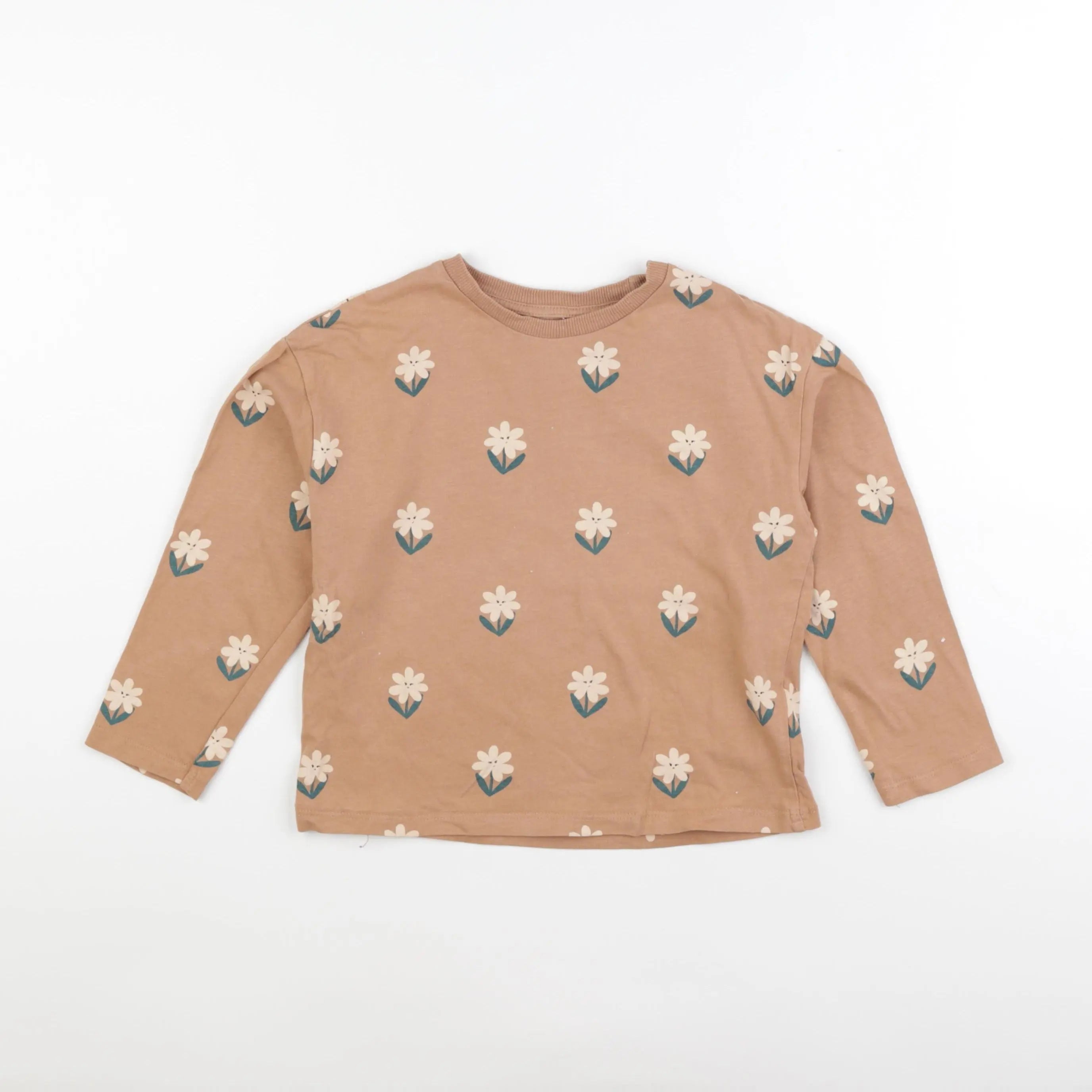 Vertbaudet - tee-shirt marron - 6 ans