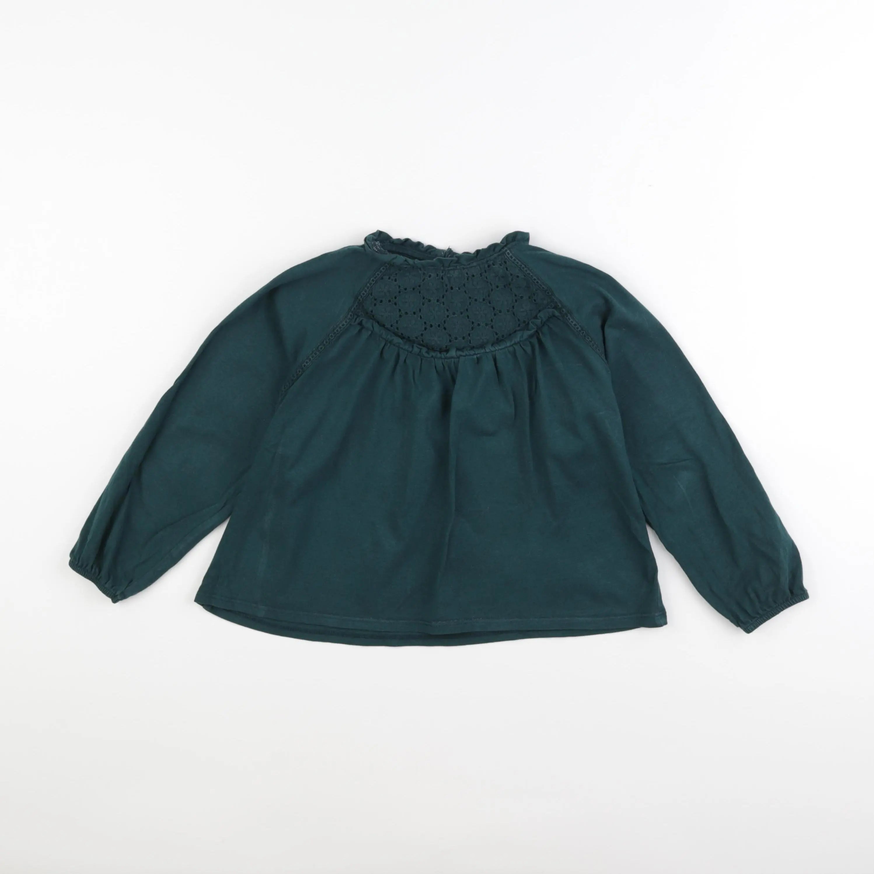 Vertbaudet - tee-shirt vert - 6 ans