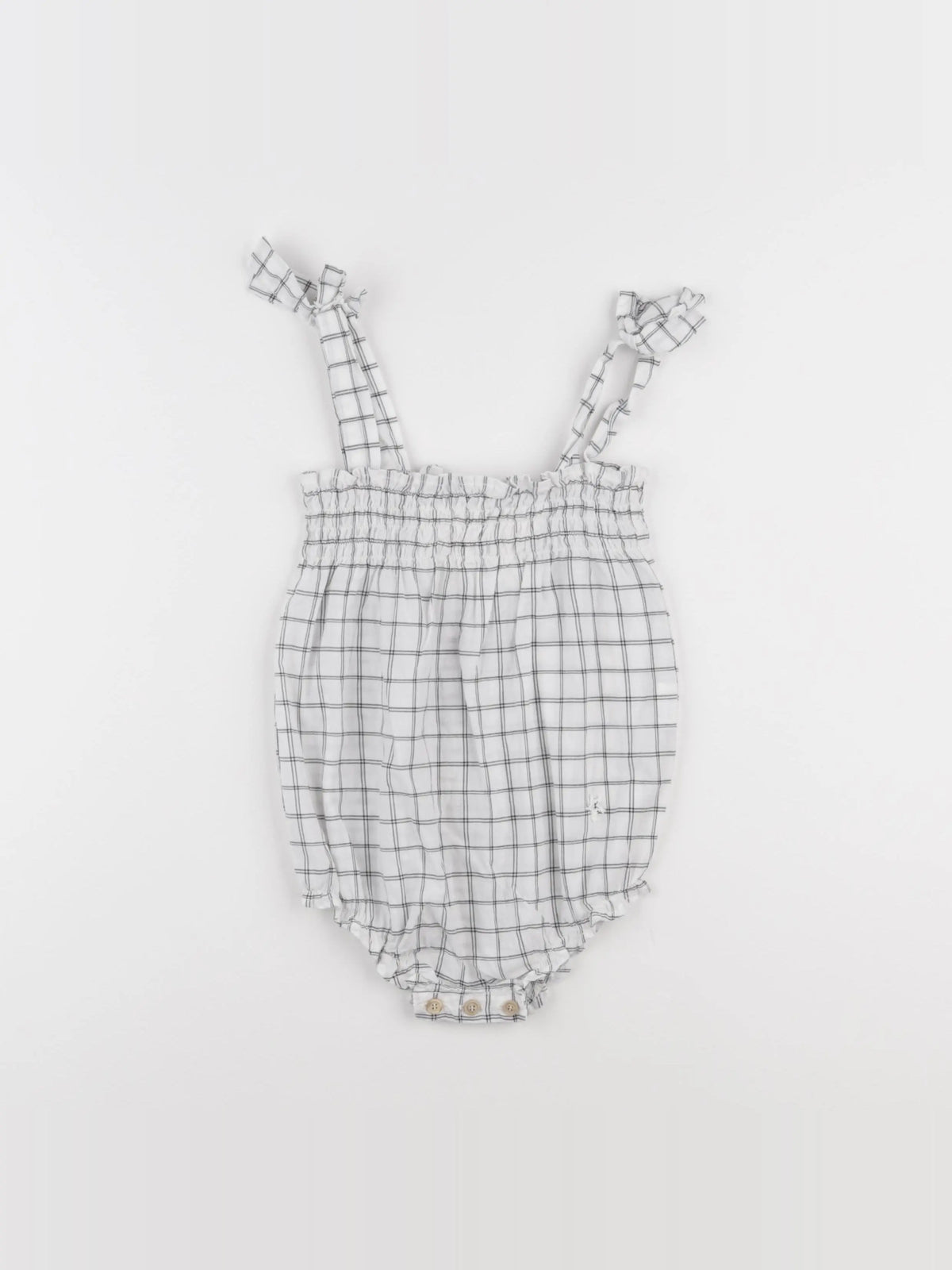 Tocoto vintage - combinaison blanc, gris - 12 mois