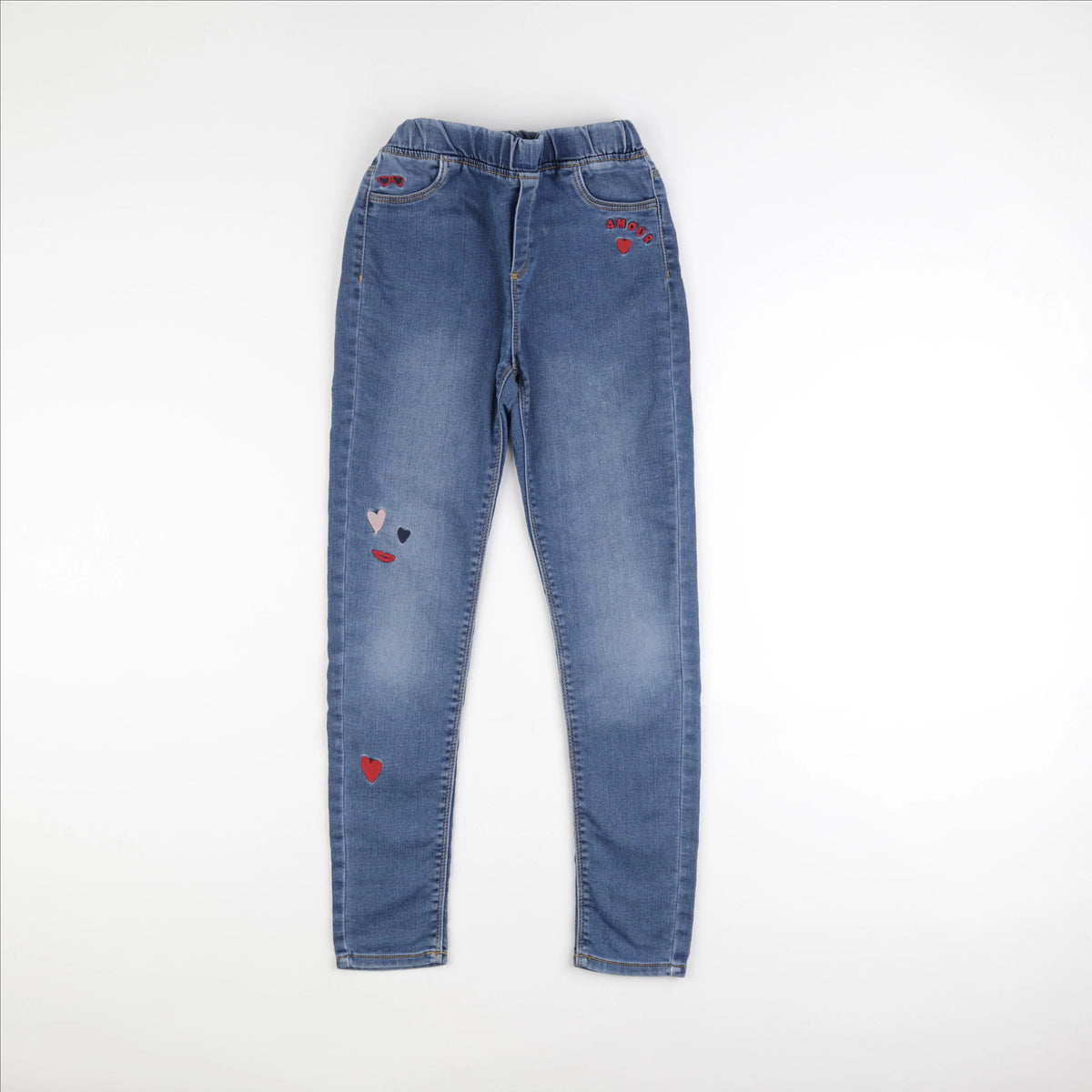 Vertbaudet - jegging bleu - 12 ans