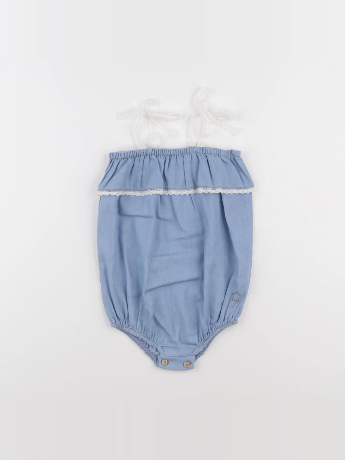 Tocoto vintage - combinaison bleu - 6 mois