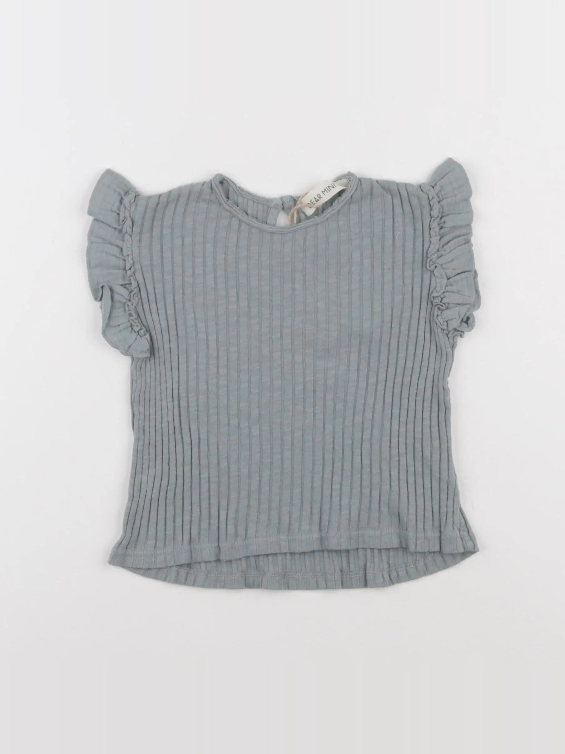 Dear Mini - tee-shirt bleu - 6/12 mois