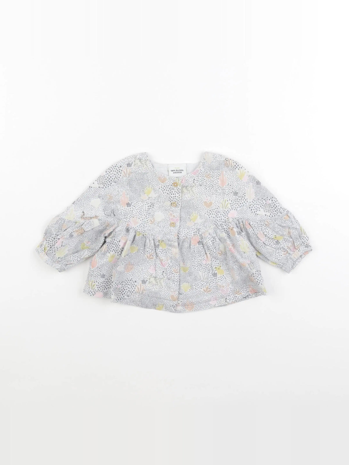 Tape à l'oeil - blouse bleu - 3 mois