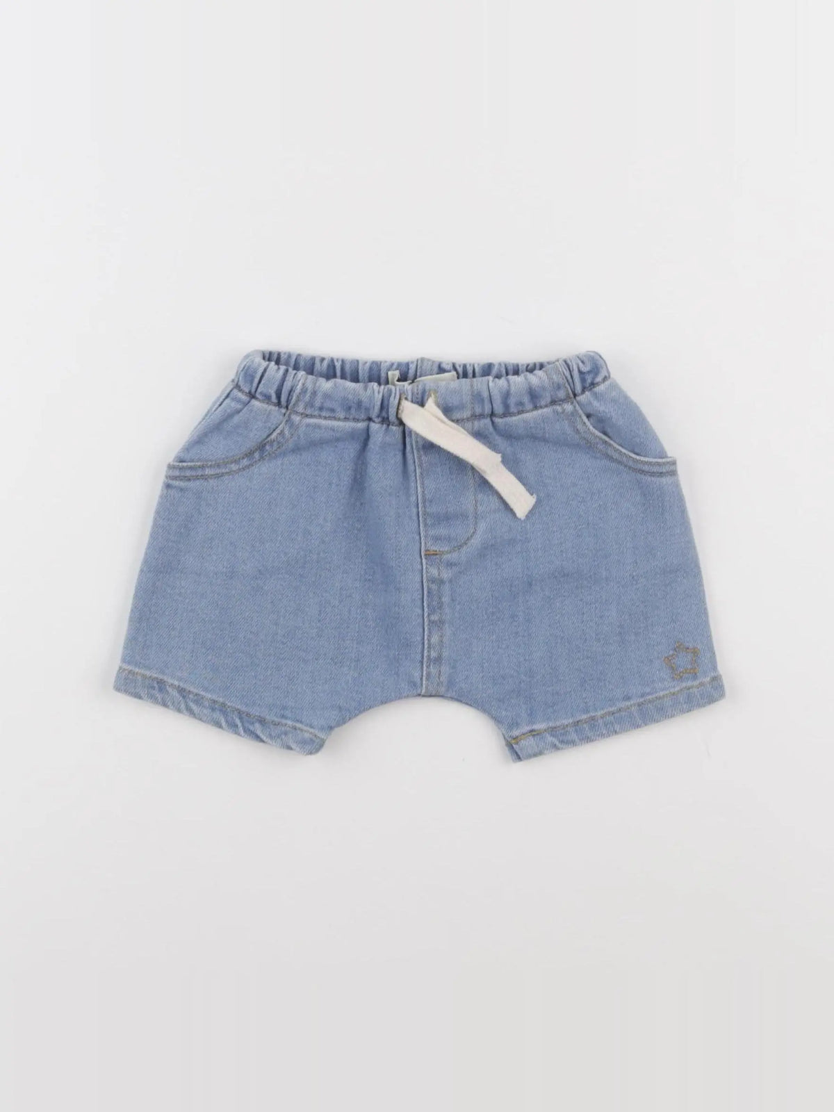 Tocoto vintage - short bleu - 3 mois