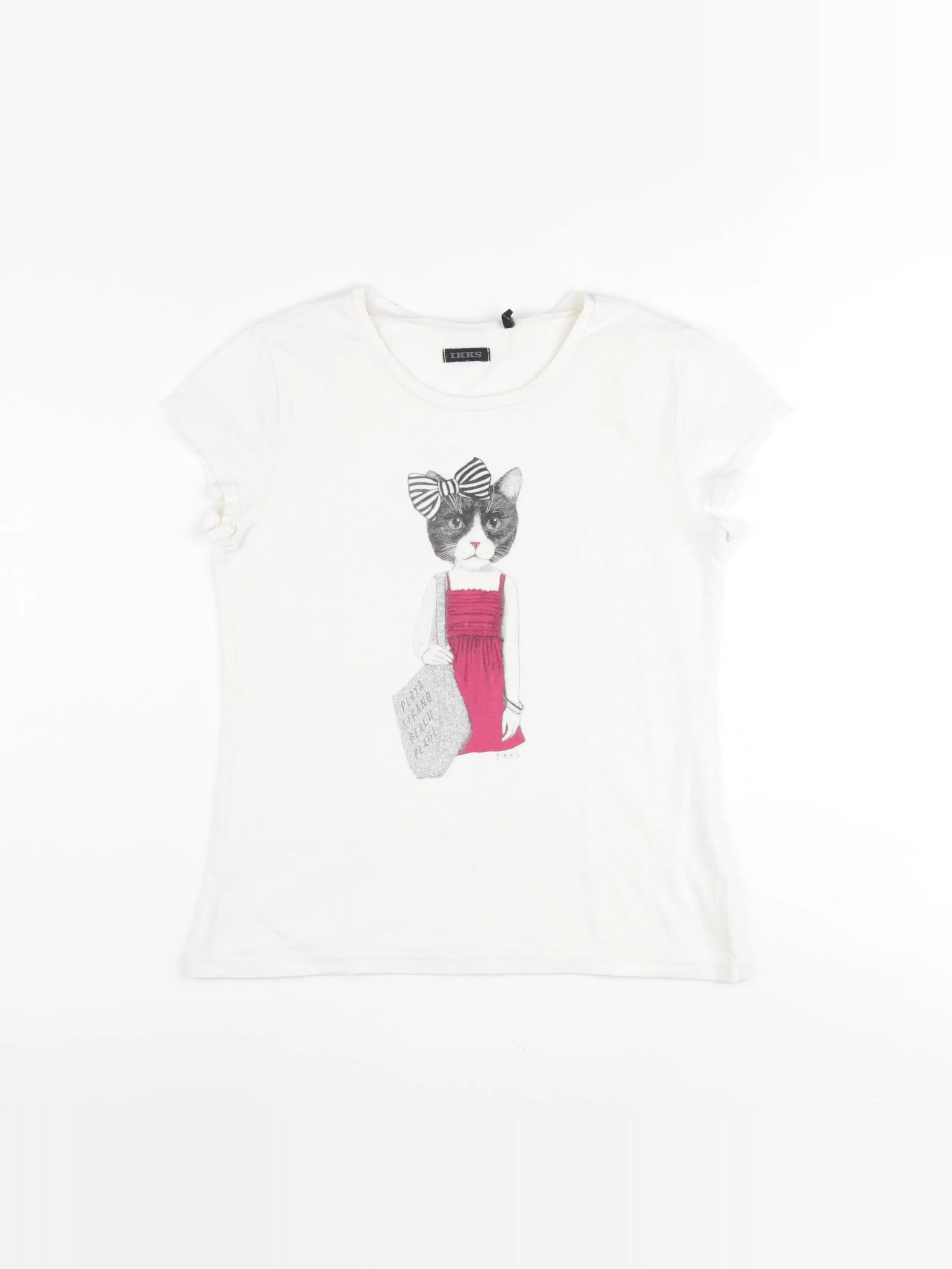 IKKS - tee-shirt blanc - 10 ans