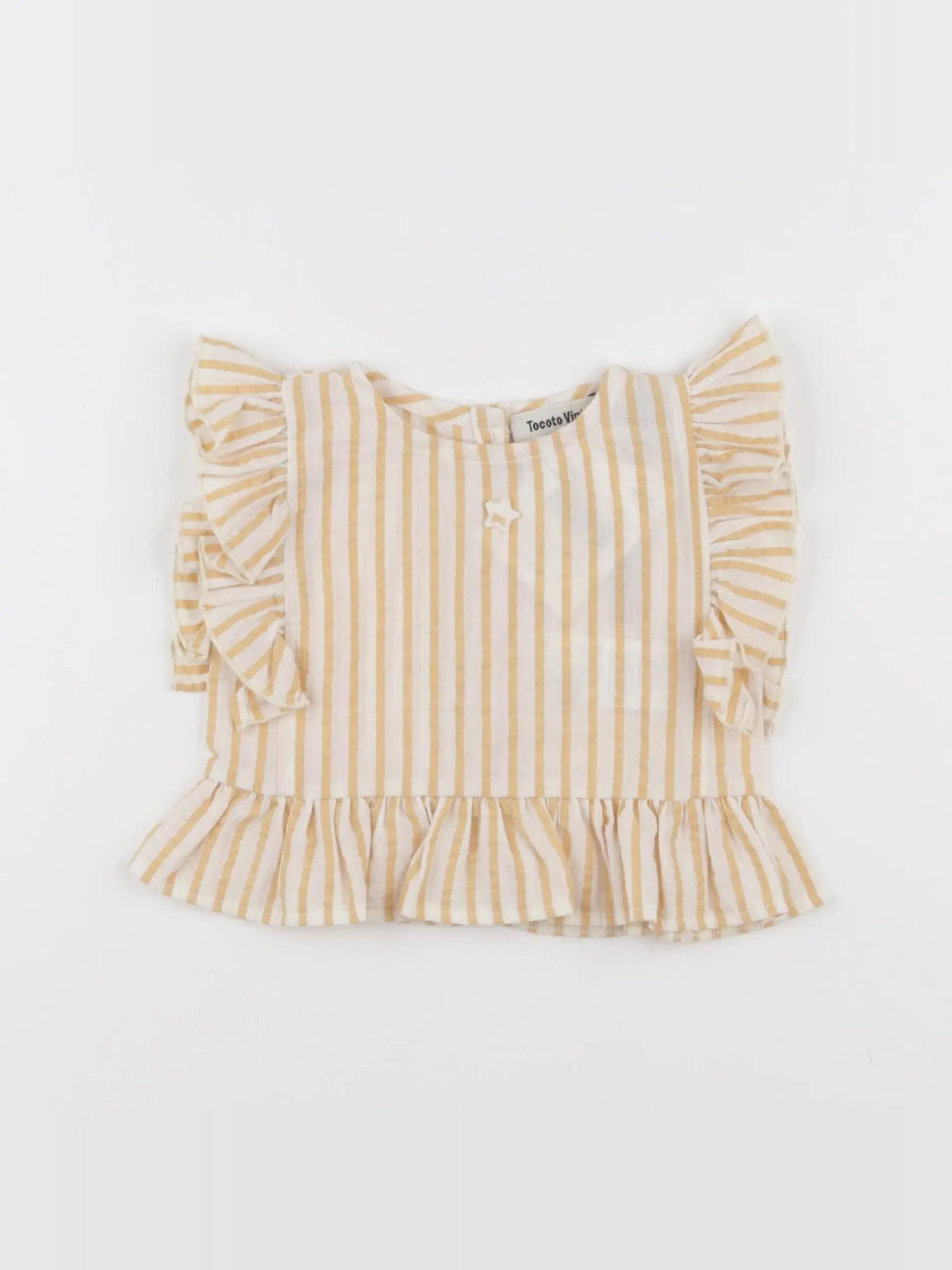 Tocoto vintage - blouse blanc, jaune - 6 mois