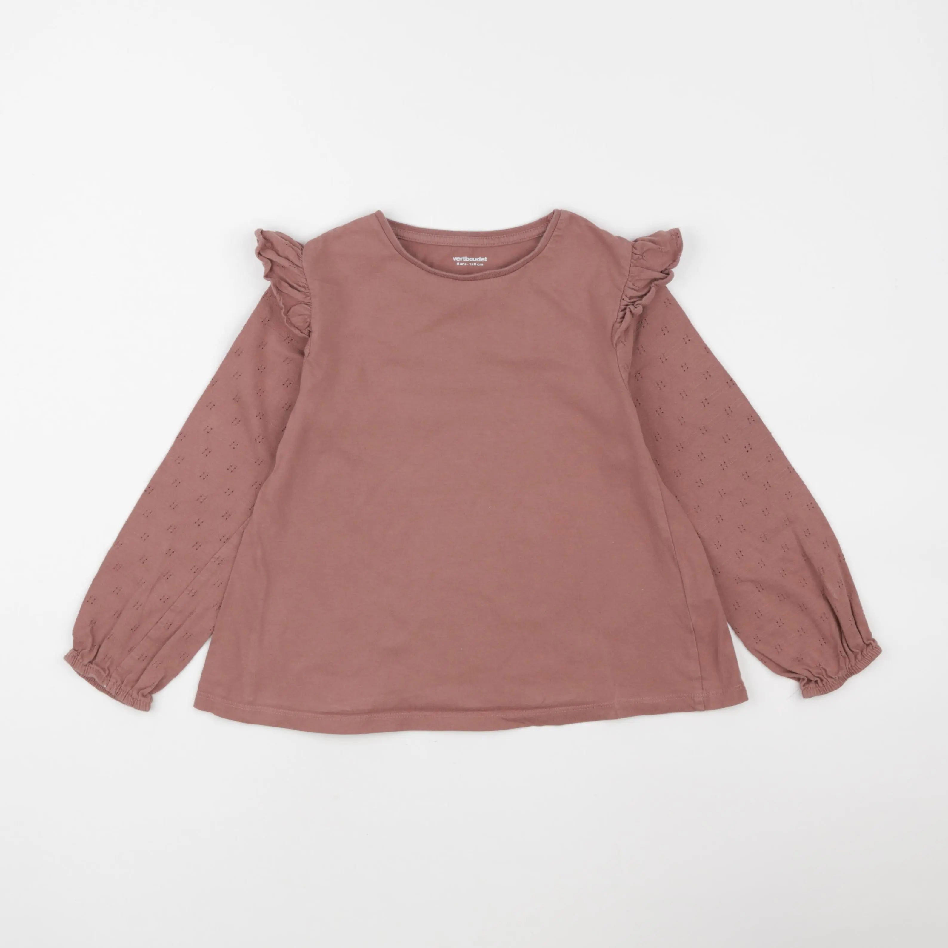 Vertbaudet - tee-shirt rose - 8 ans