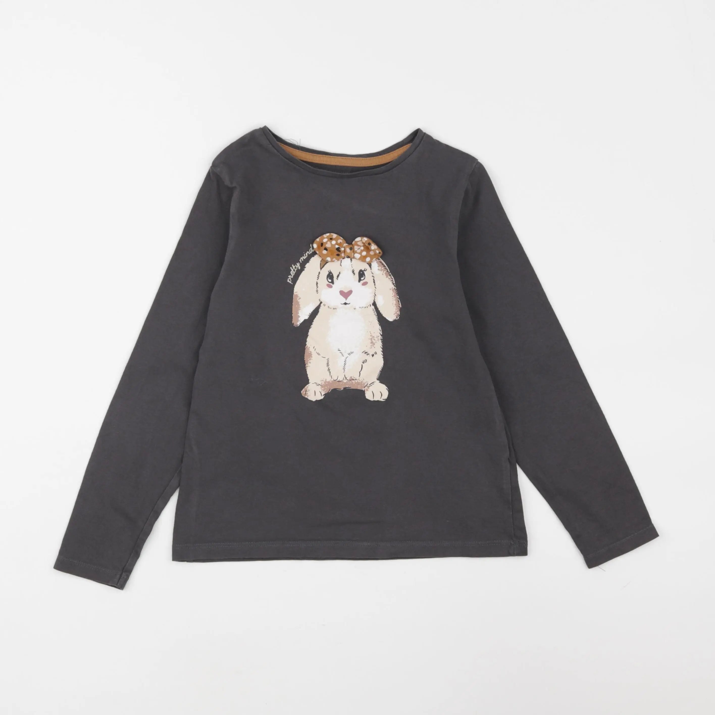 Vertbaudet - tee-shirt gris - 8 ans