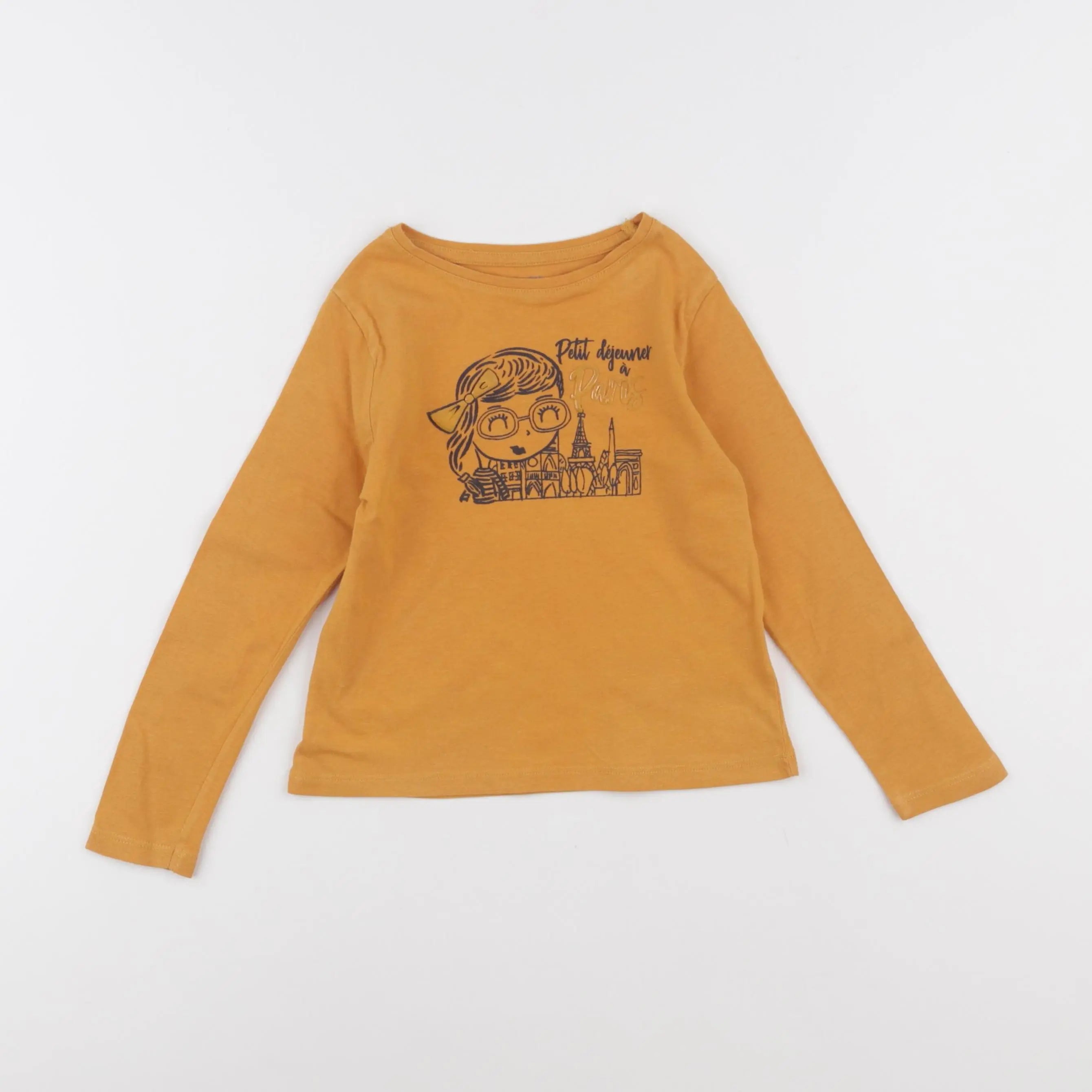 Vertbaudet - tee-shirt jaune - 4 ans