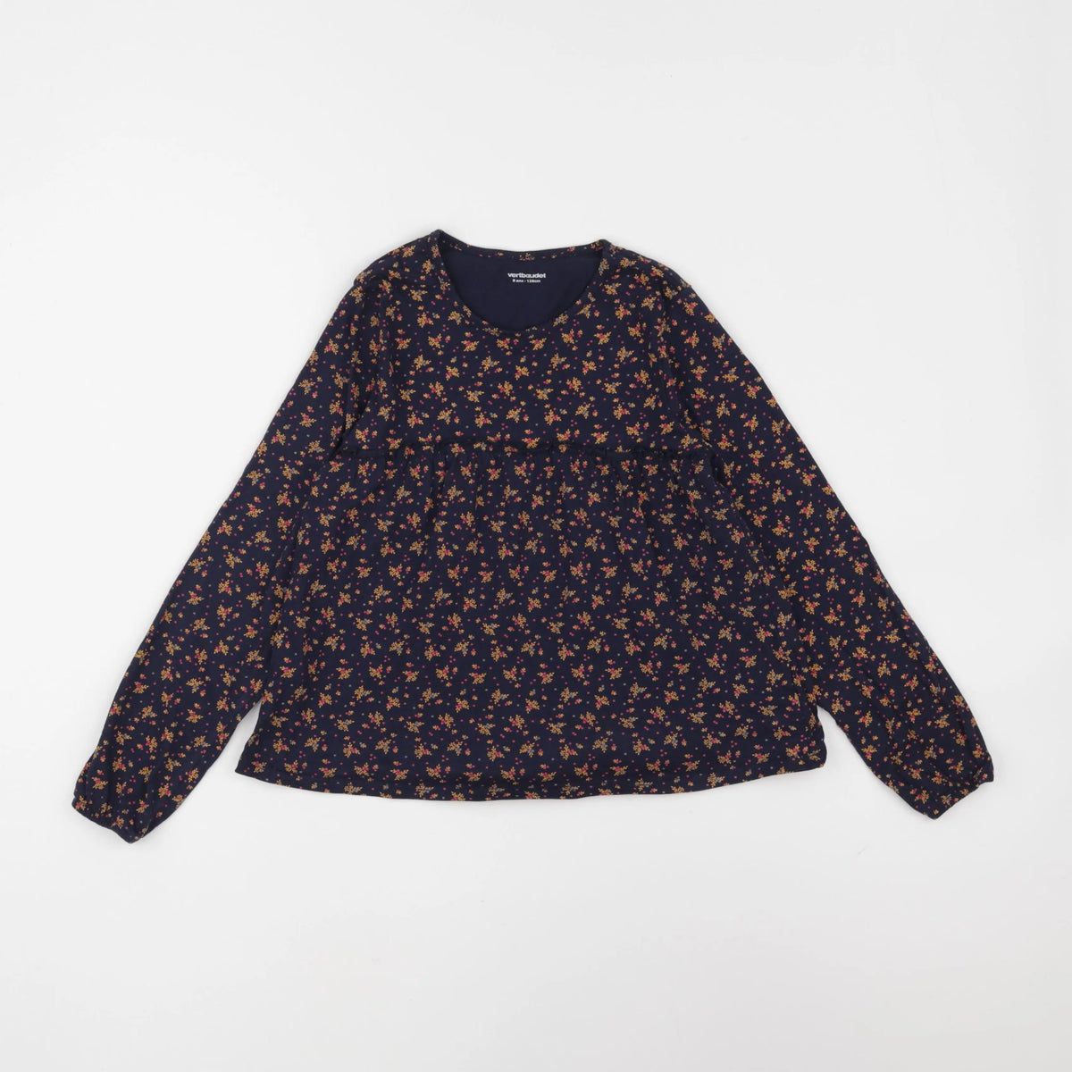 Vertbaudet - tee-shirt bleu - 8 ans