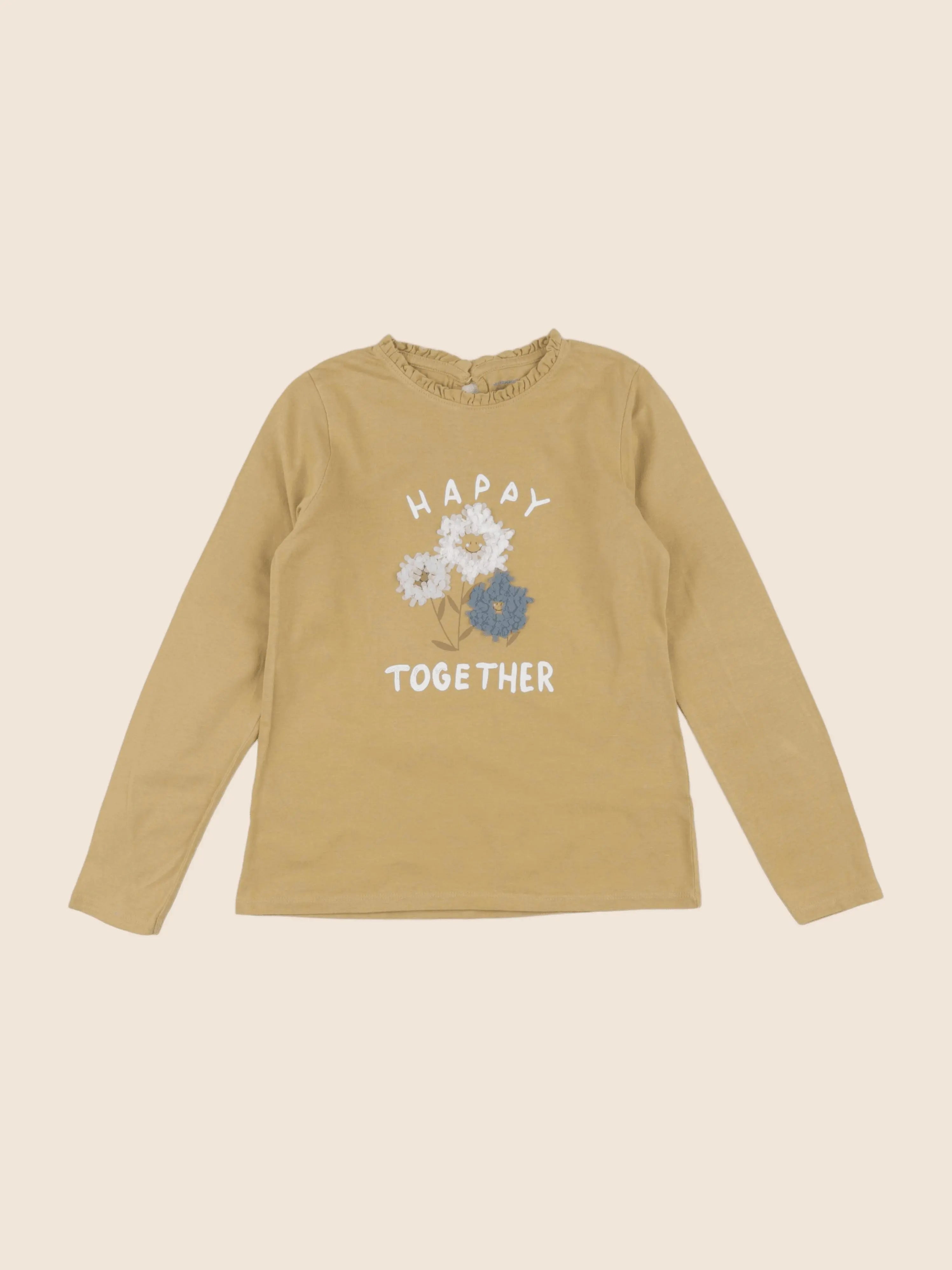 Vertbaudet - tee-shirt jaune - 8 ans