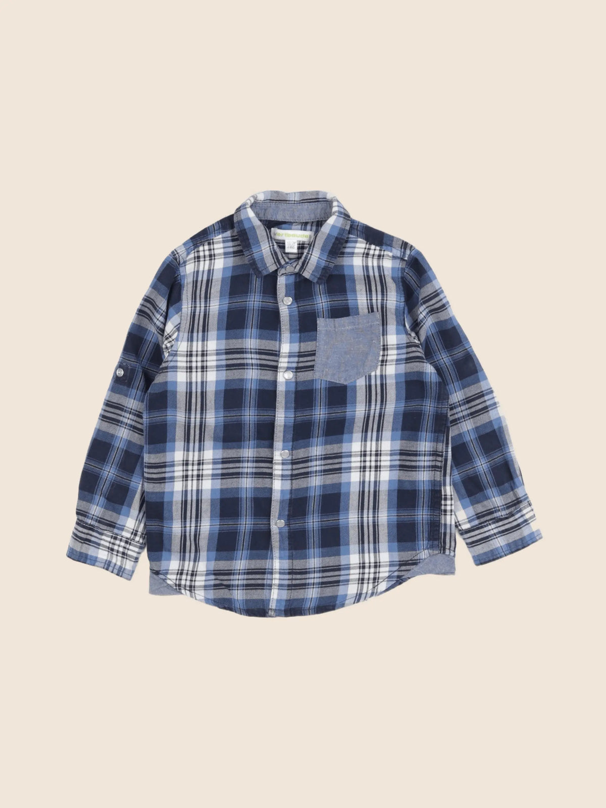 Vertbaudet - chemise bleu - 4 ans
