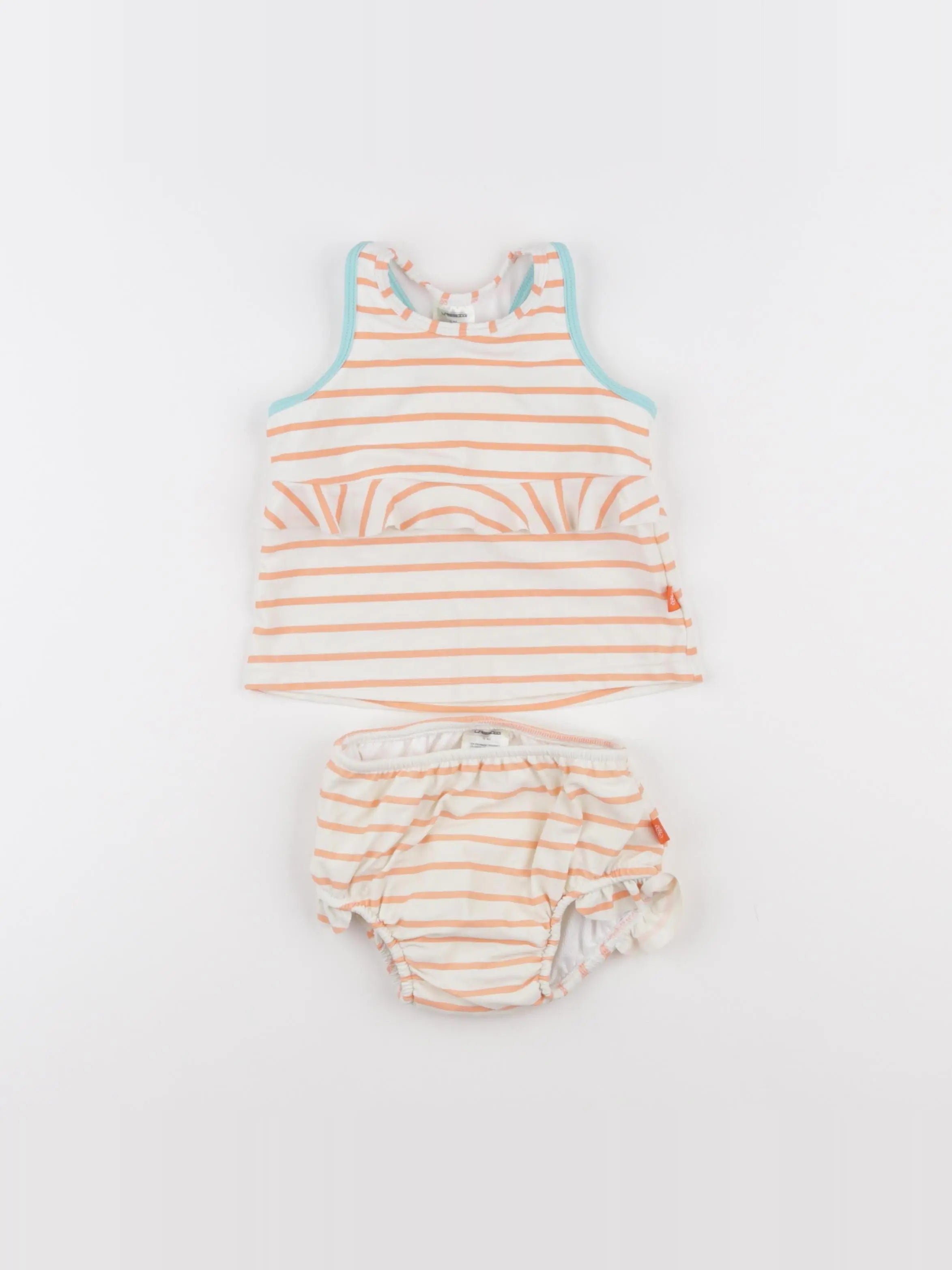 Lassig - maillot de bain blanc, orange - 12 mois