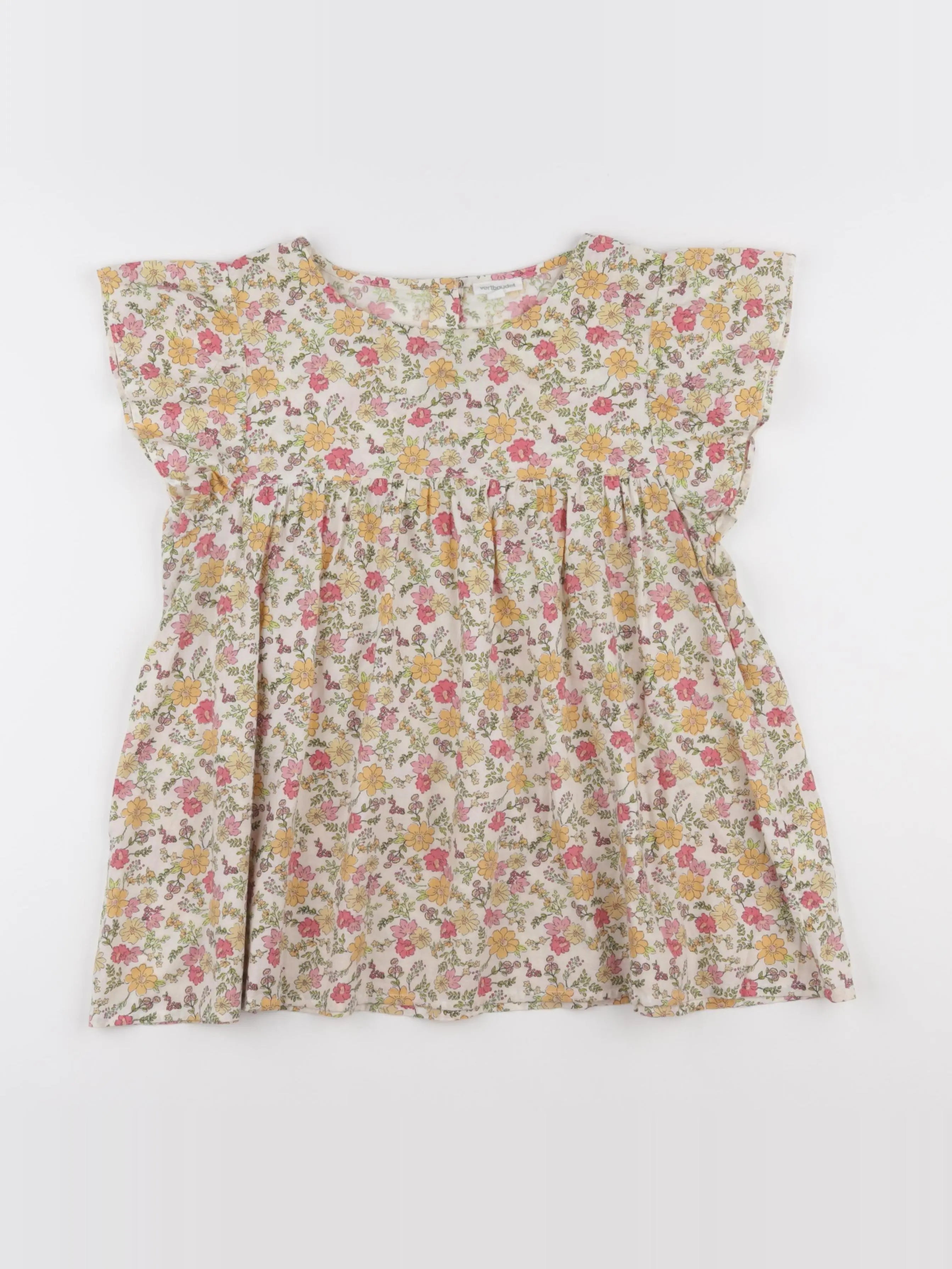 Vertbaudet - blouse jaune - 14 ans