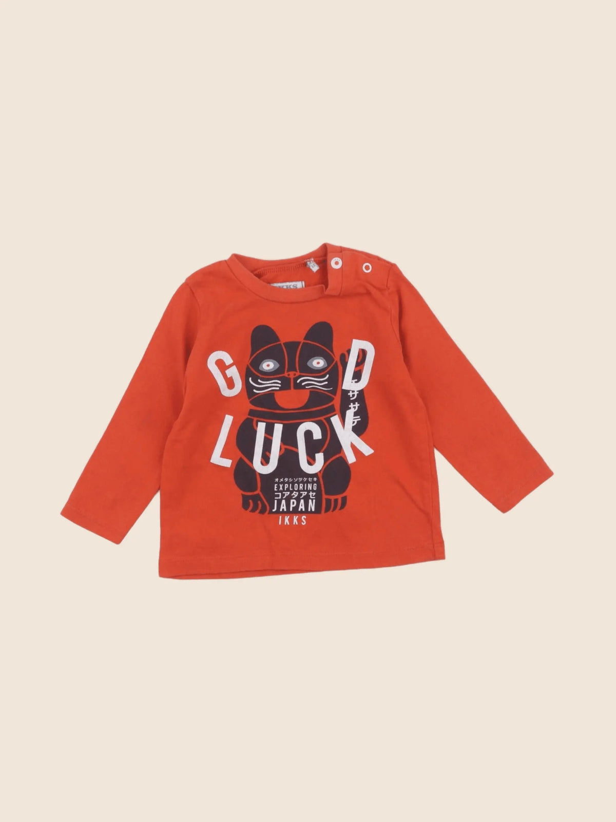 IKKS - tee-shirt orange - 6 mois