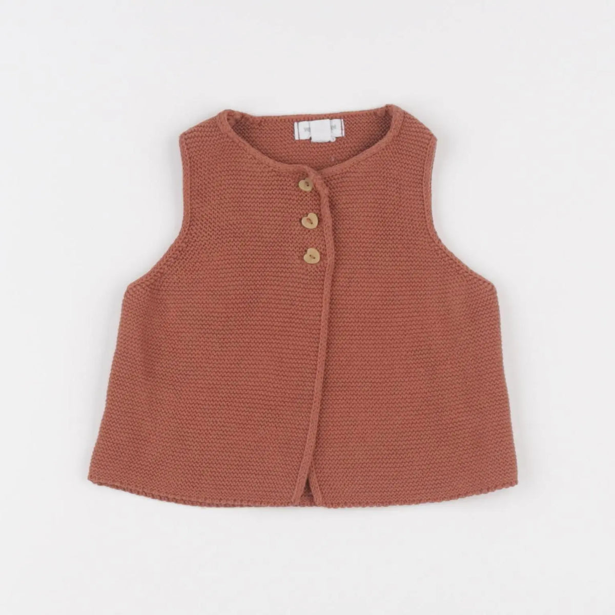 Vertbaudet - gilet marron - 6 mois