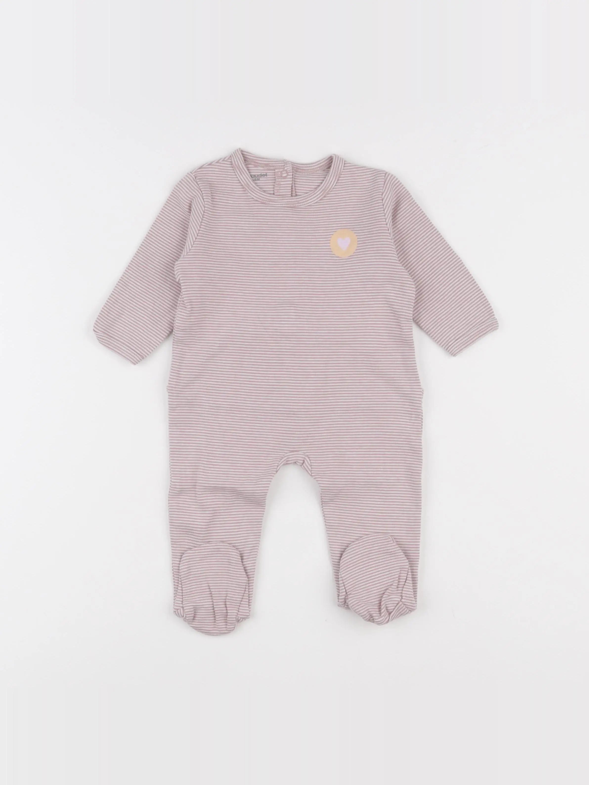 Vertbaudet - pyjama coton rose - 6 mois