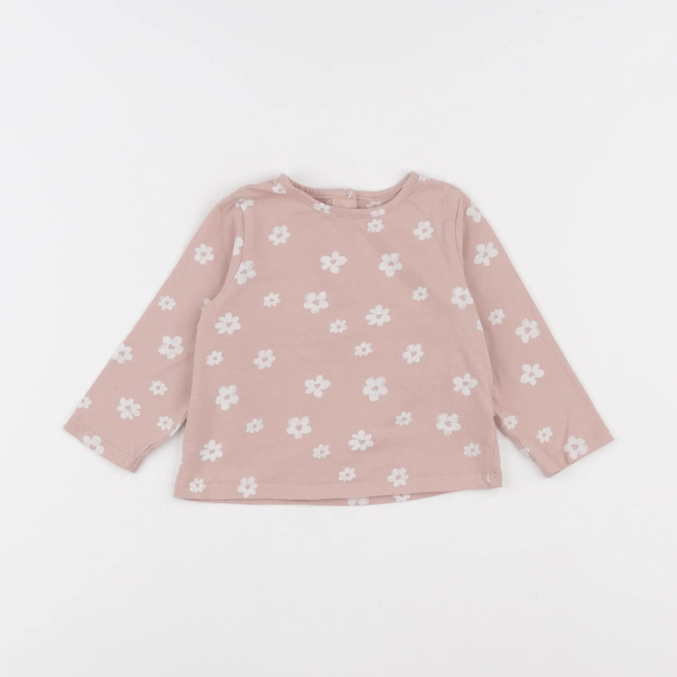 Vertbaudet - tee-shirt rose - 12 mois