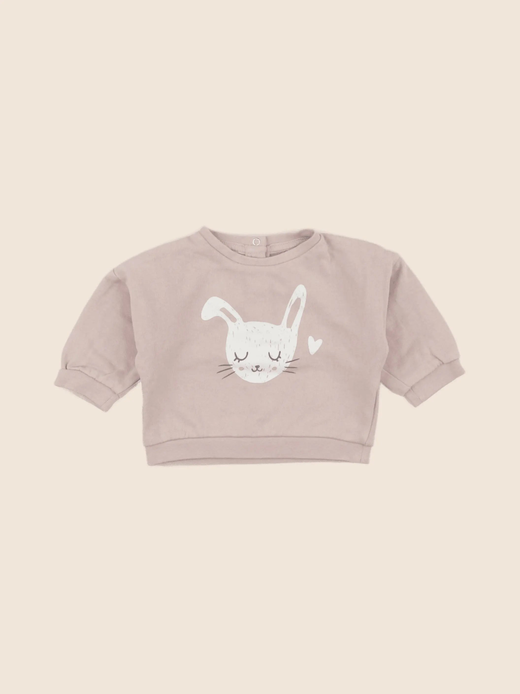 Vertbaudet - sweat rose - 3 mois