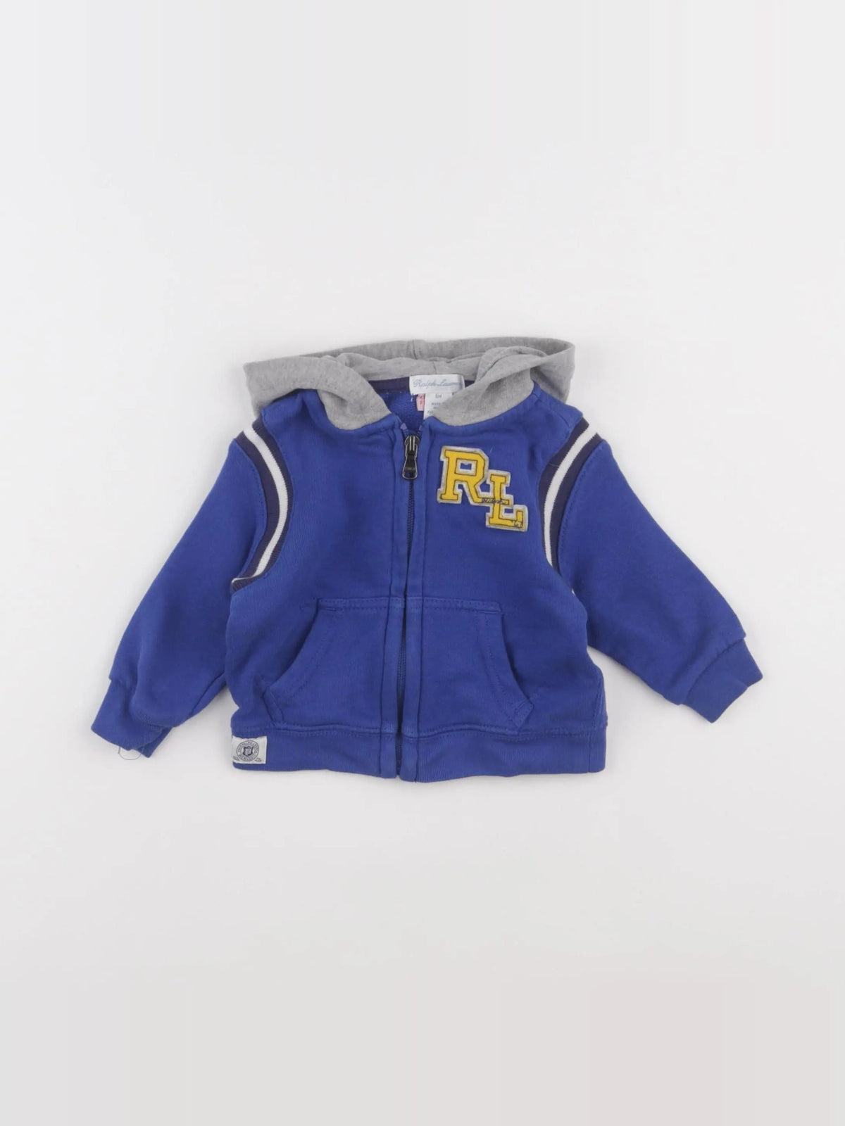 Ralph Lauren - sweat imprimé au dos bleu - 6 mois