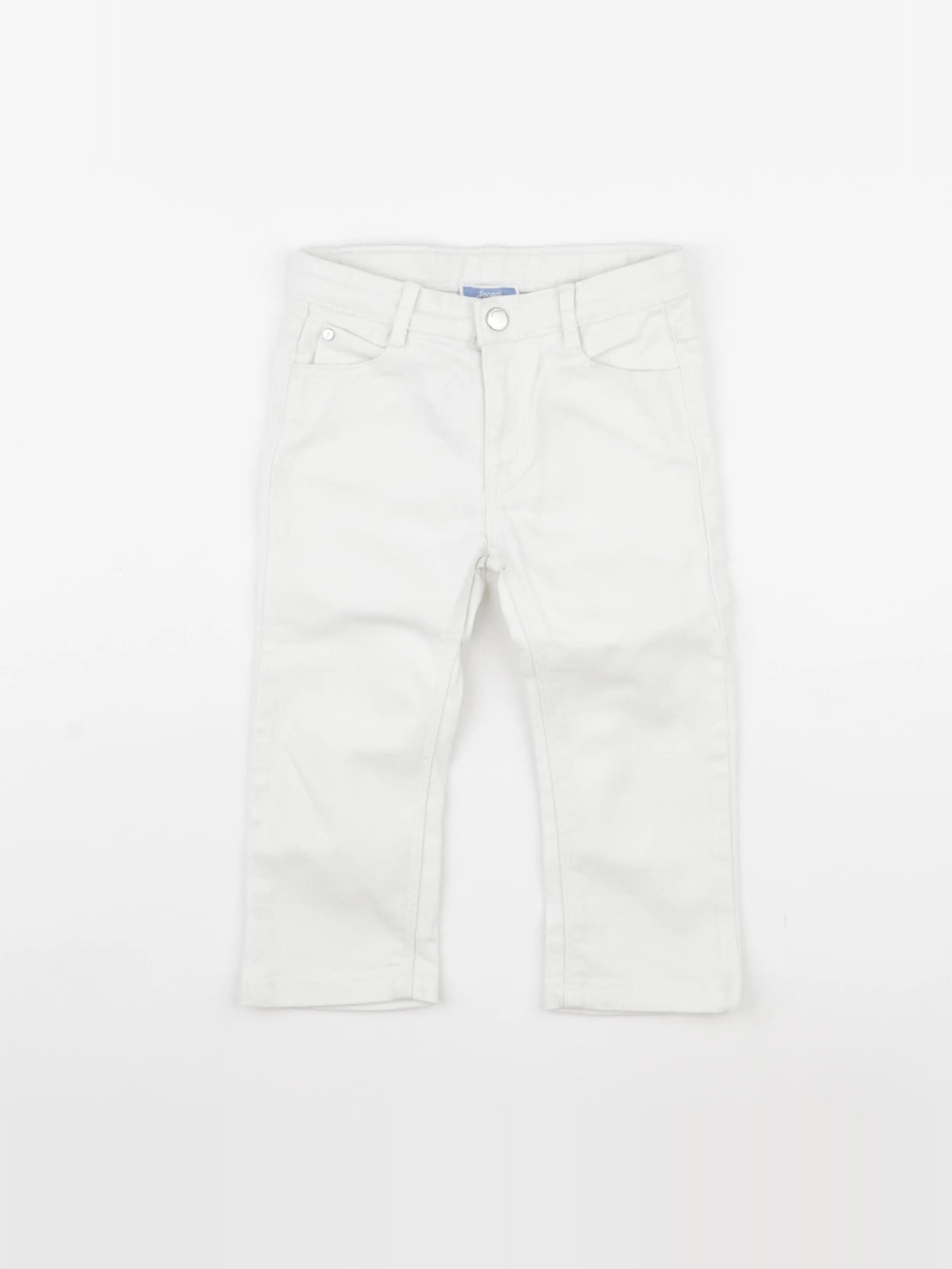 Jacadi - jean blanc - 24 mois