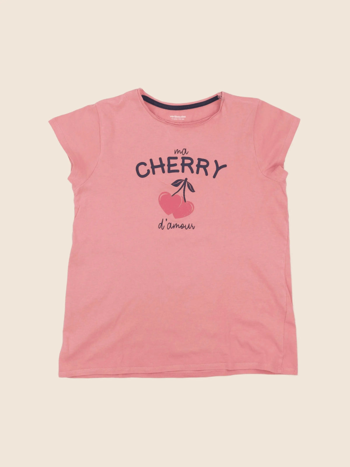 Vertbaudet - tee-shirt rose - 12 ans