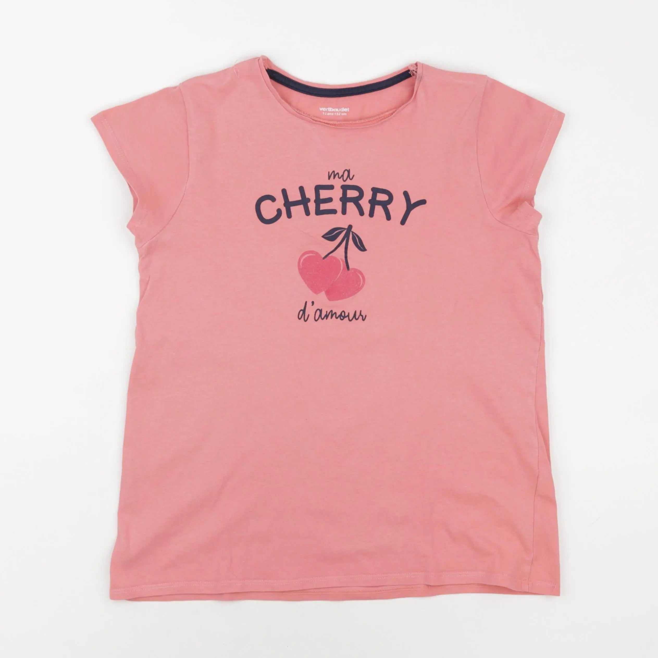 Vertbaudet - tee-shirt rose - 12 ans