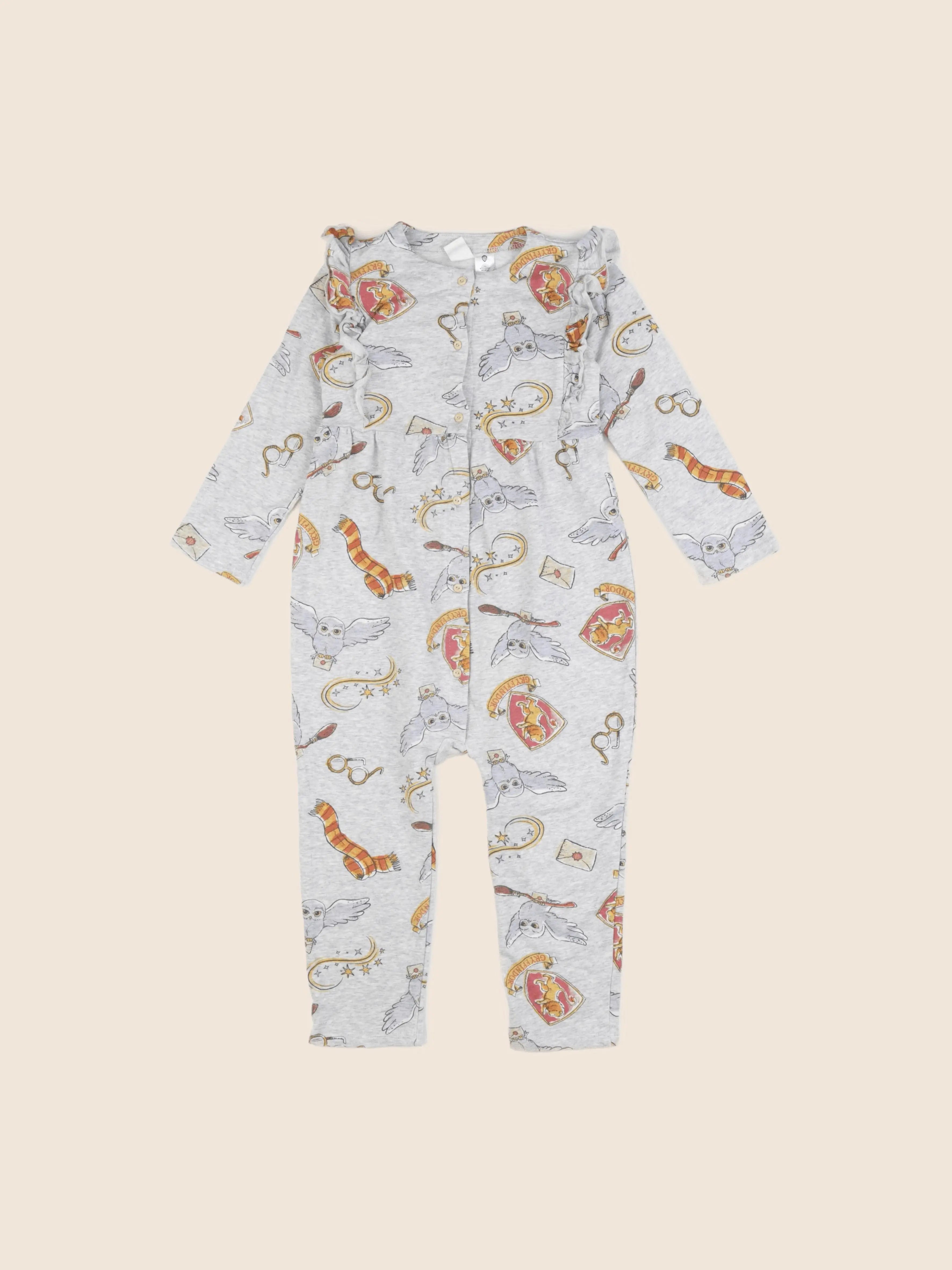 H&M - combinaison gris - 3/4 ans