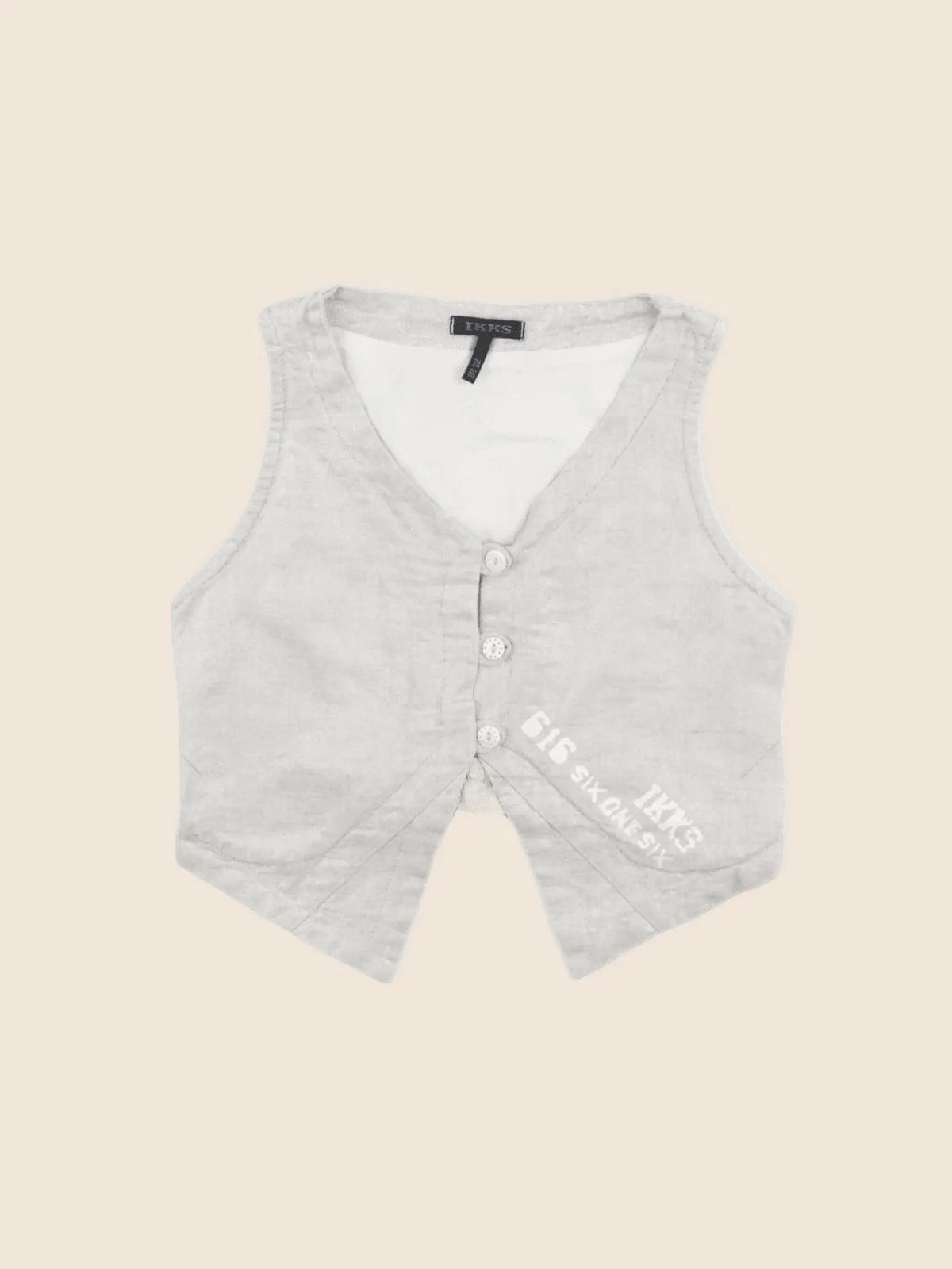 IKKS - gilet beige, or - 2 ans