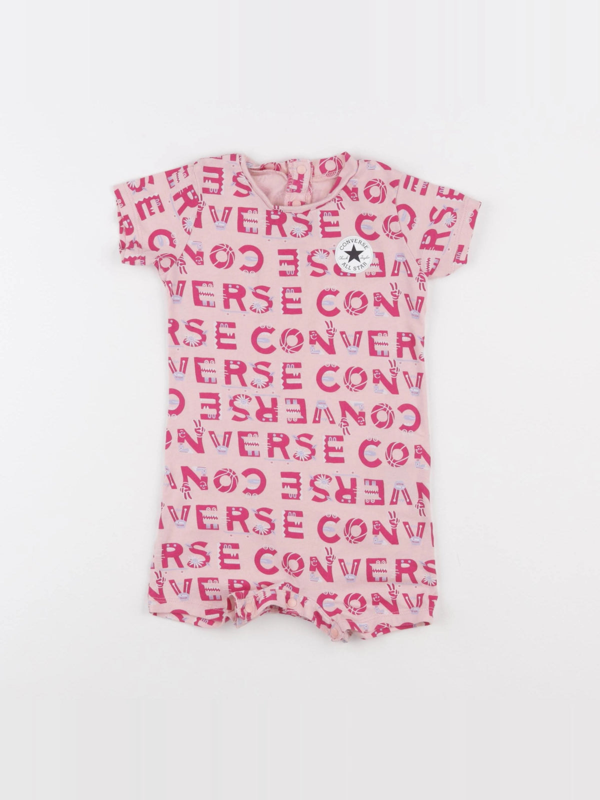 Converse - combinaison rose - 24 mois