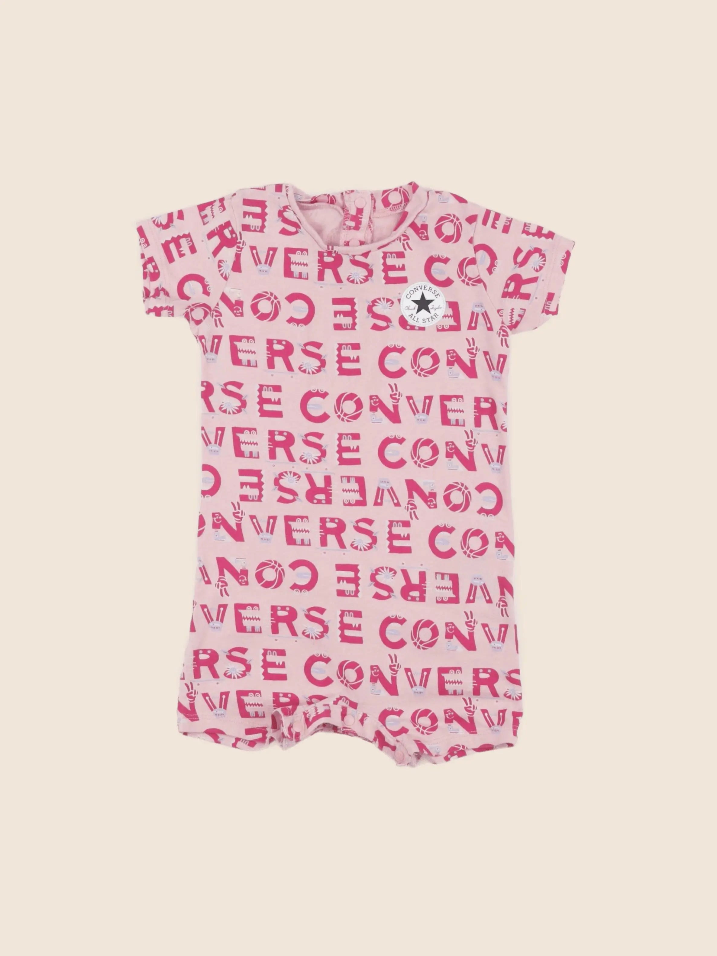 Converse - combinaison rose - 24 mois