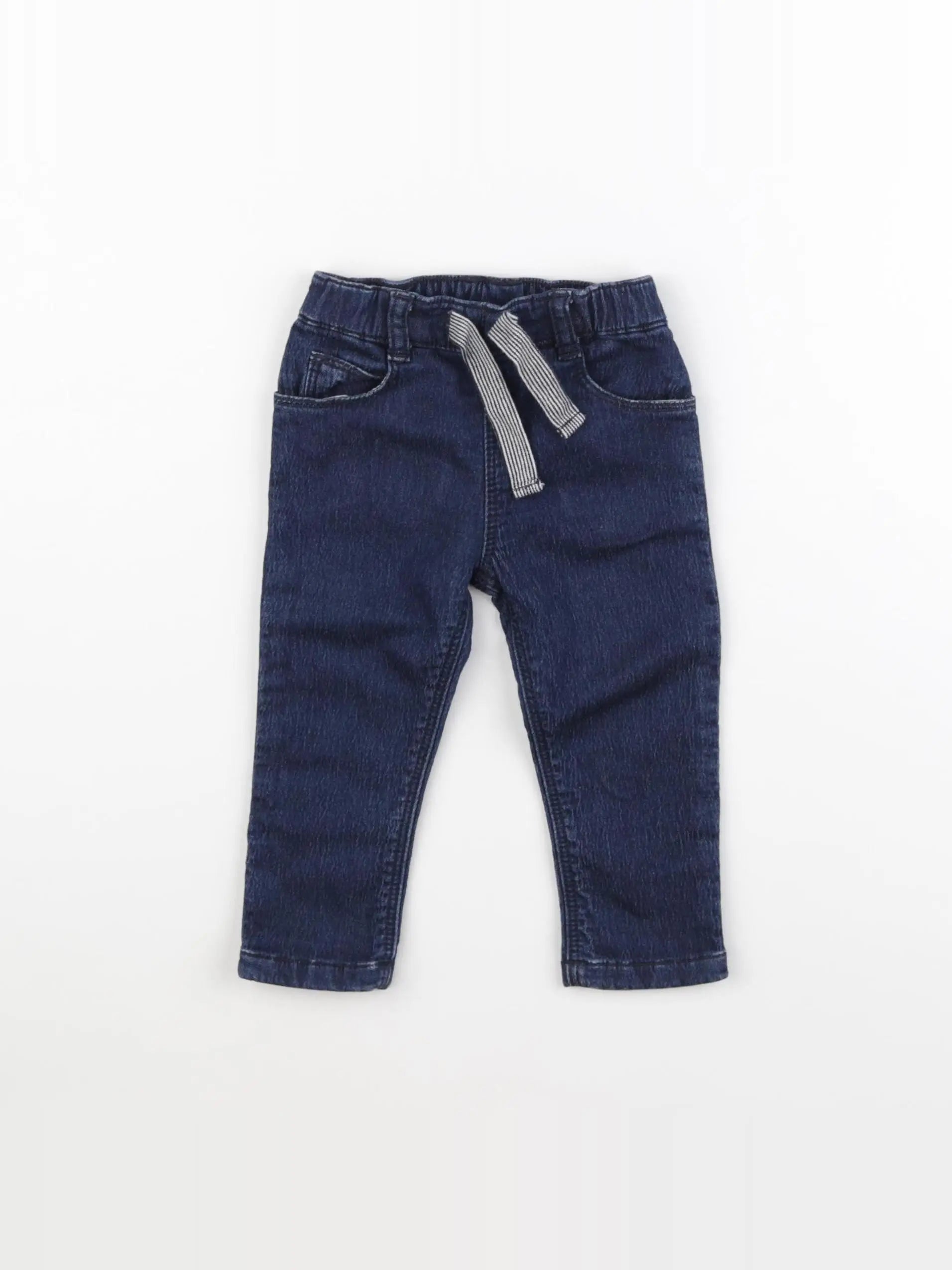 Petit Bateau - pantalon bleu - 6 mois