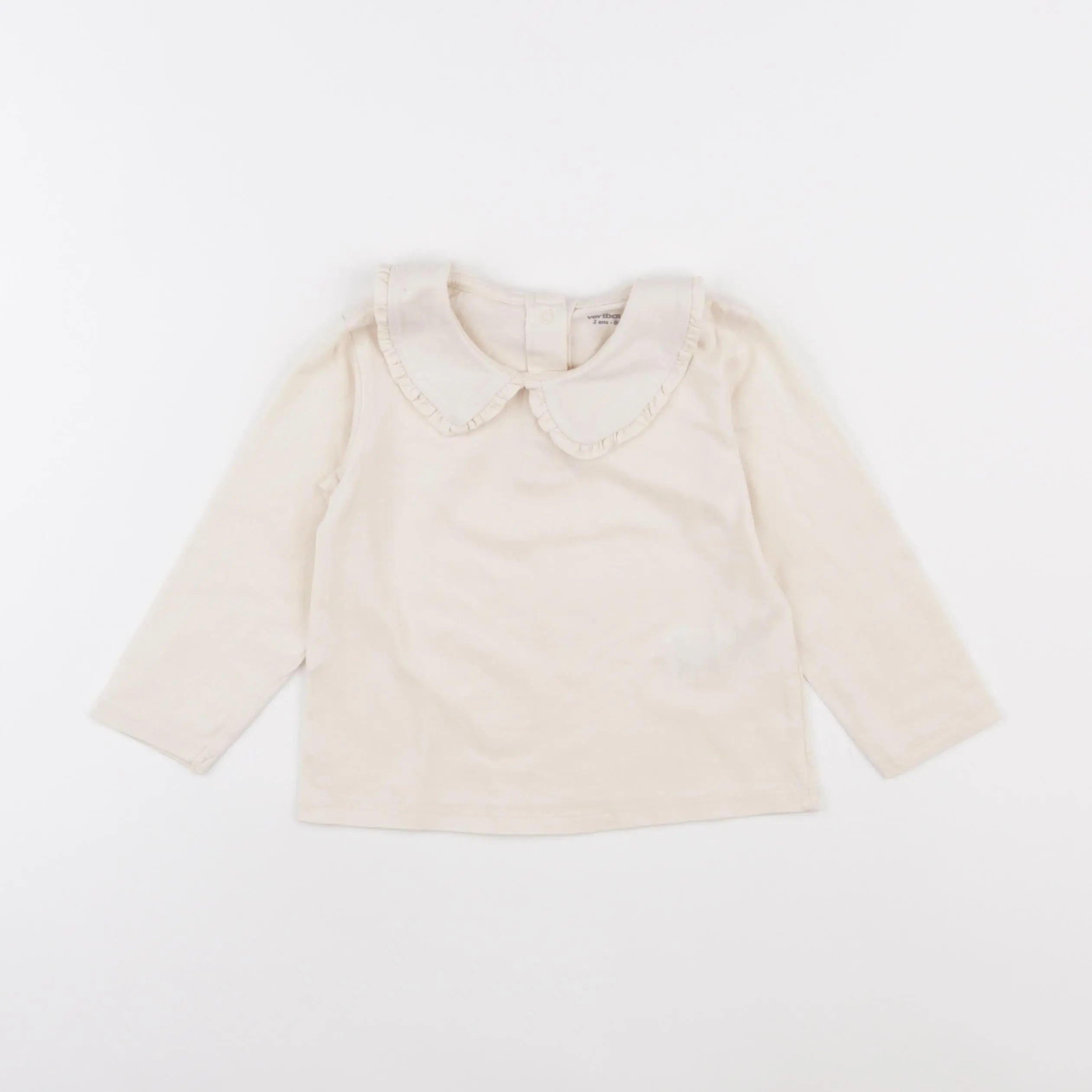Vertbaudet - tee-shirt beige - 2 ans