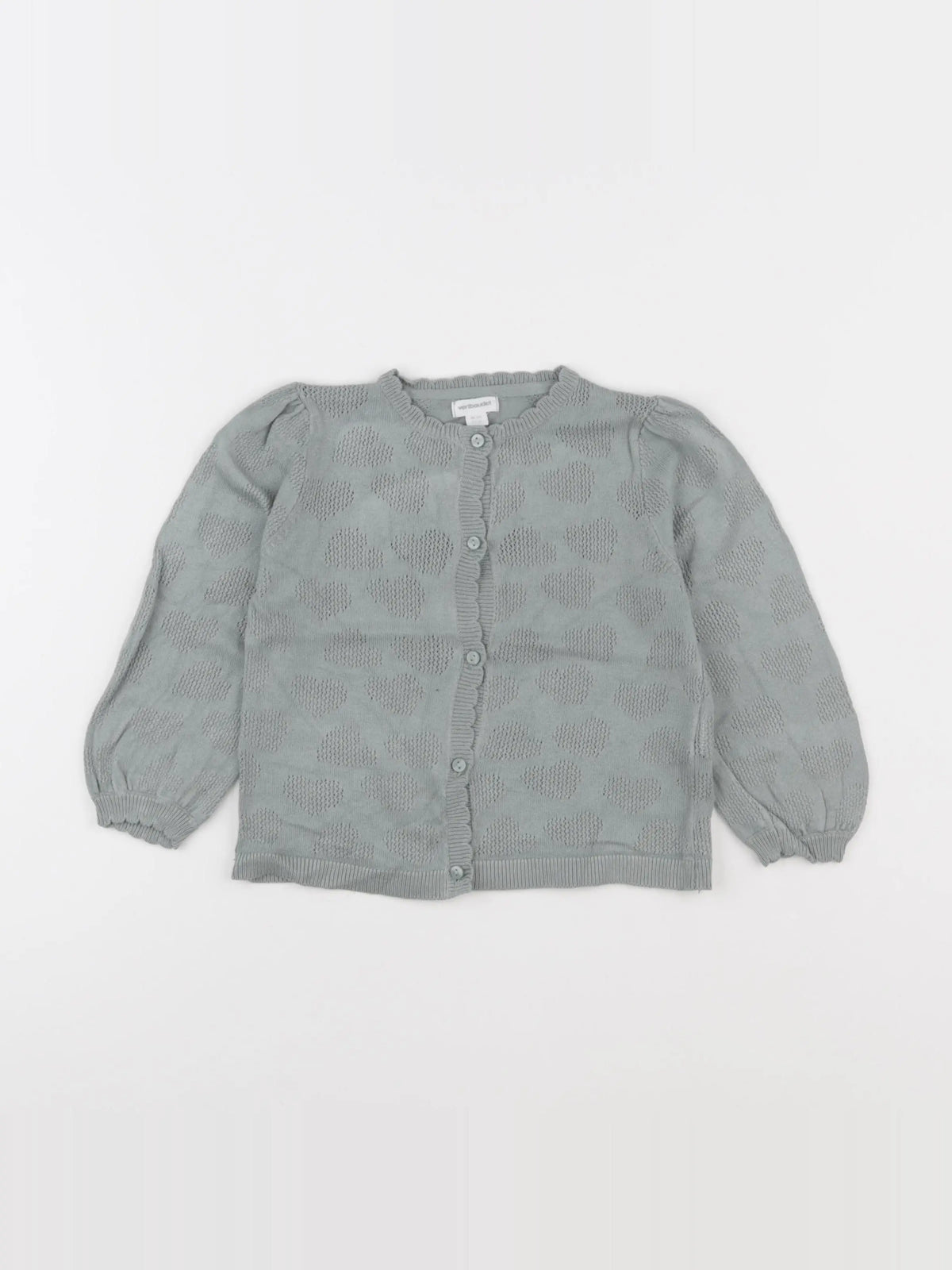 Vertbaudet - gilet vert - 24 mois