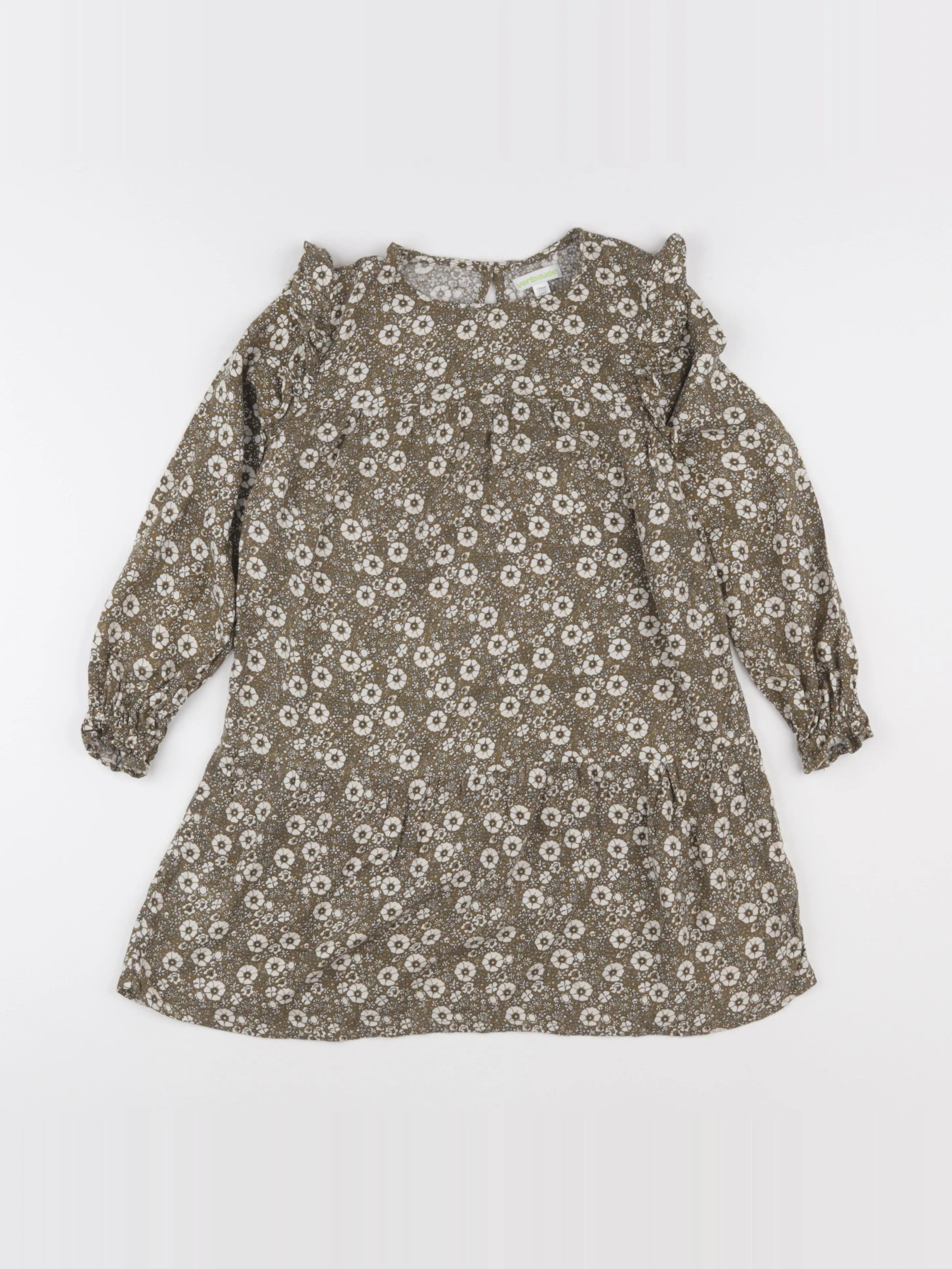 Vertbaudet - robe vert - 7 ans