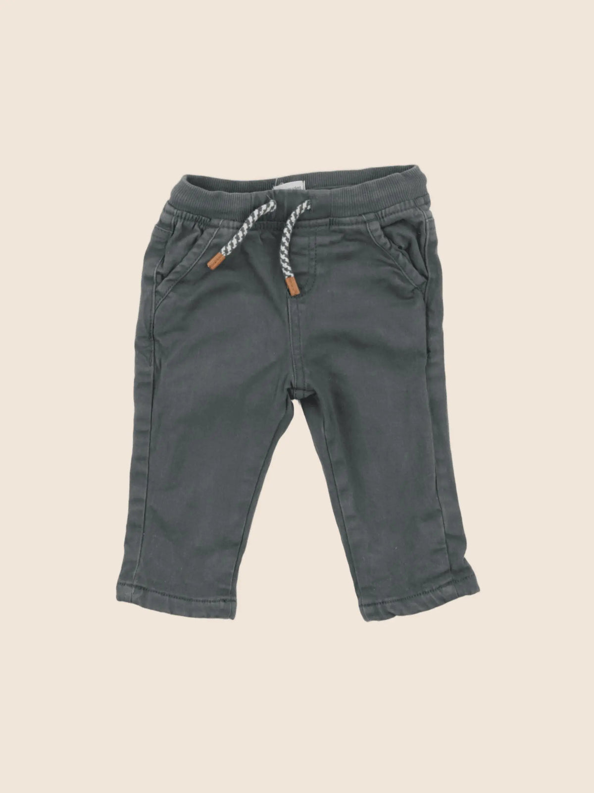 Vertbaudet - pantalon vert - 9 mois