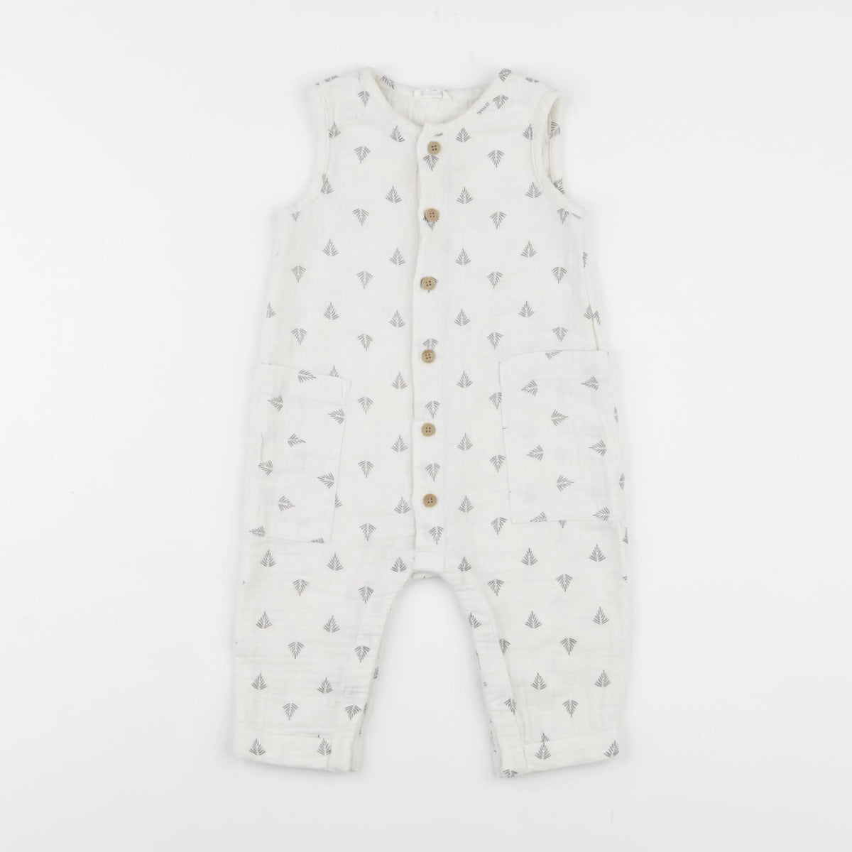 Vertbaudet - combinaison beige - 9 mois