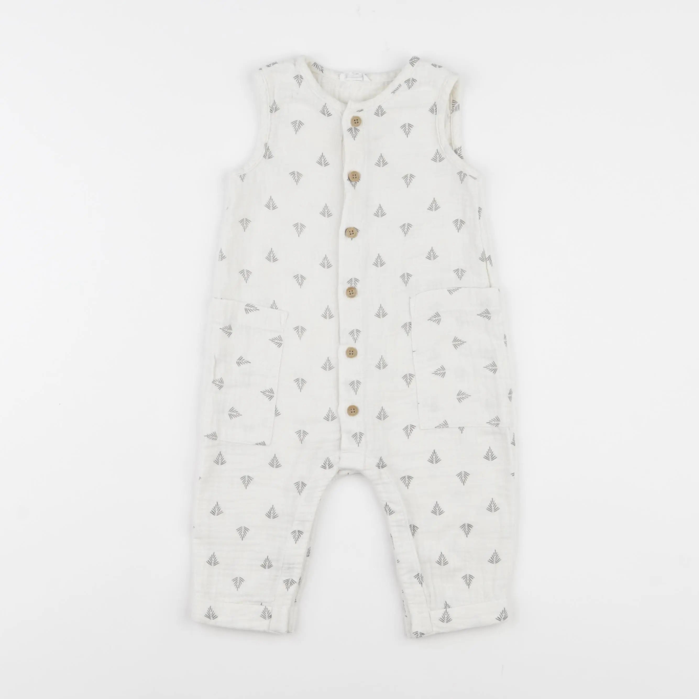 Vertbaudet - combinaison beige - 9 mois