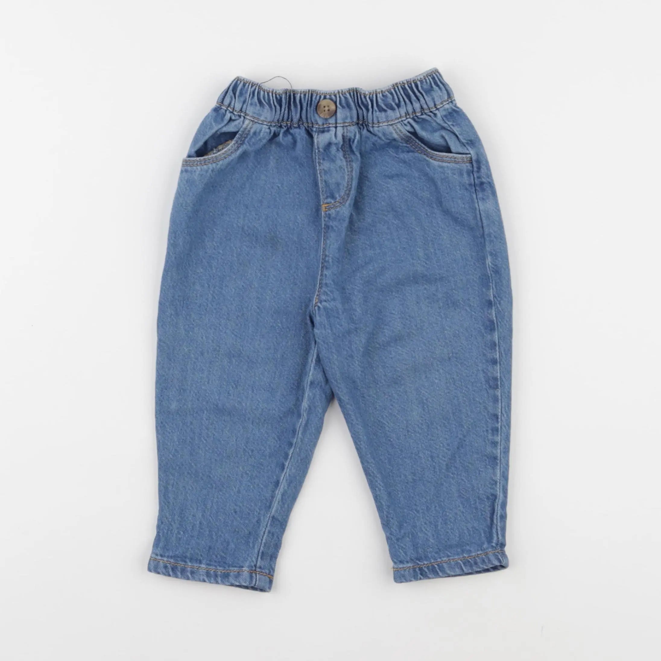 Vertbaudet - jean bleu - 9 mois