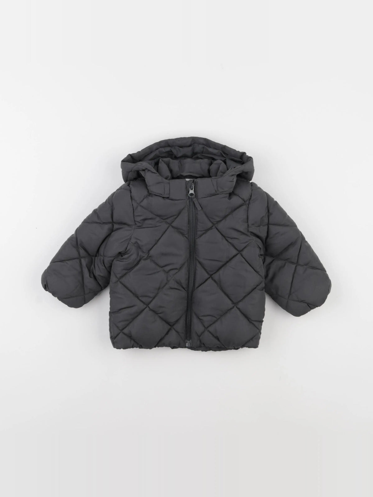 H&M - doudoune gris - 6/9 mois