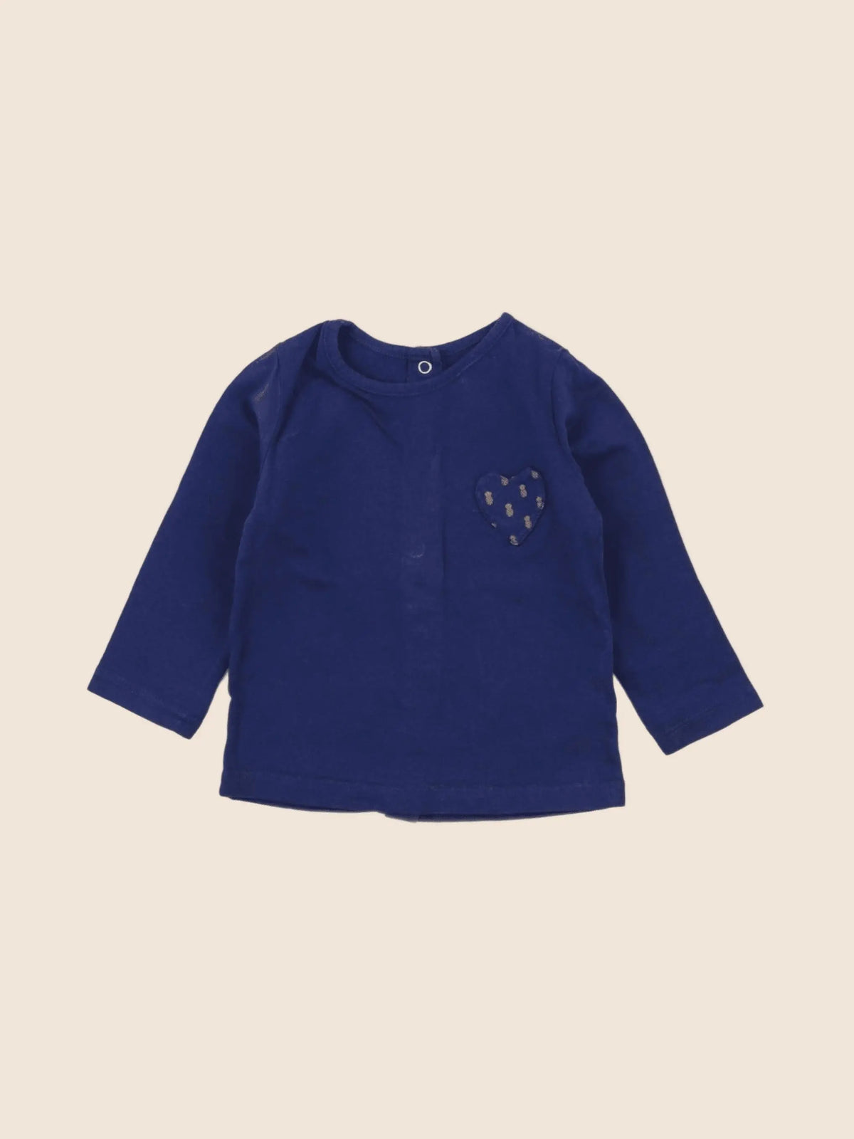 Vertbaudet - tee-shirt bleu - 6 mois