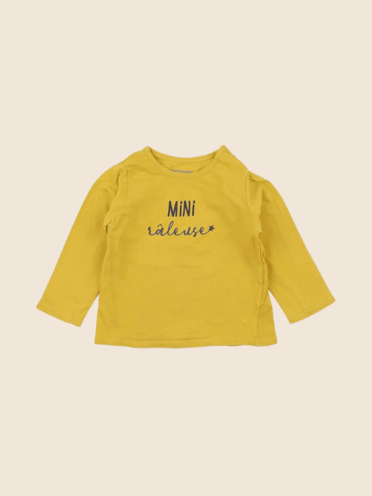 Vertbaudet - tee-shirt jaune - 9 mois