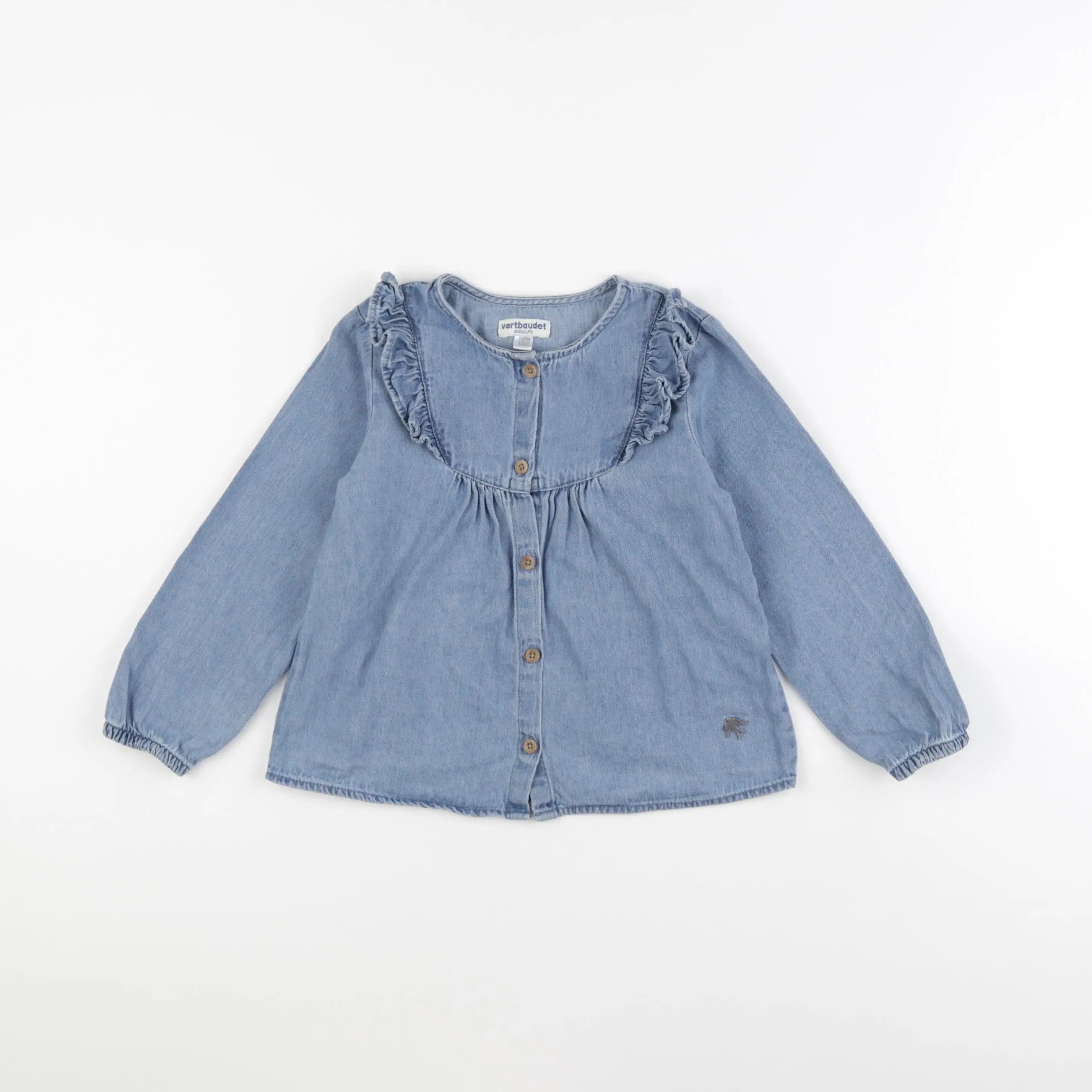 Vertbaudet - blouse bleu - 5 ans