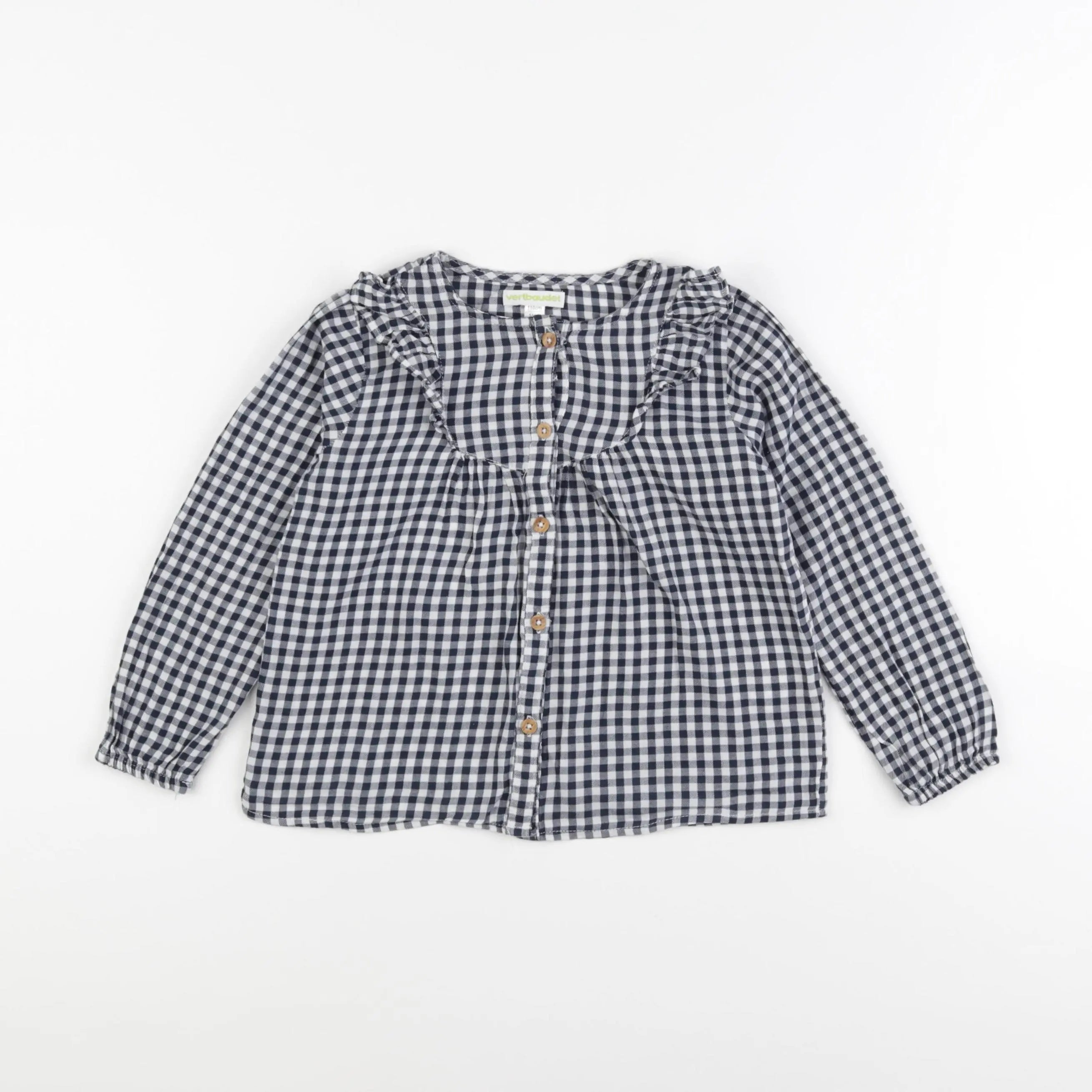 Vertbaudet - blouse blanc, bleu - 5 ans