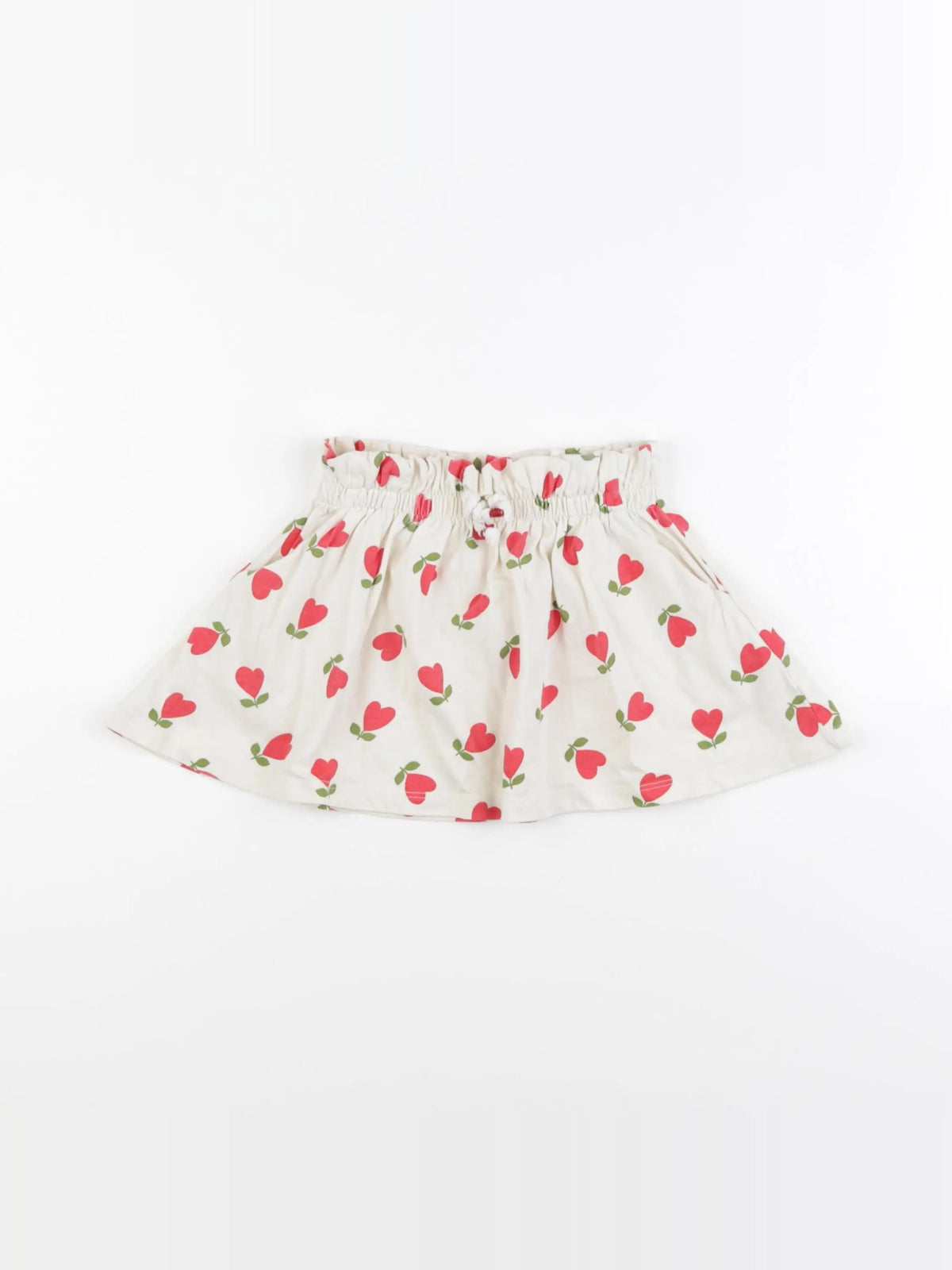 Vertbaudet - jupe beige - 2 ans
