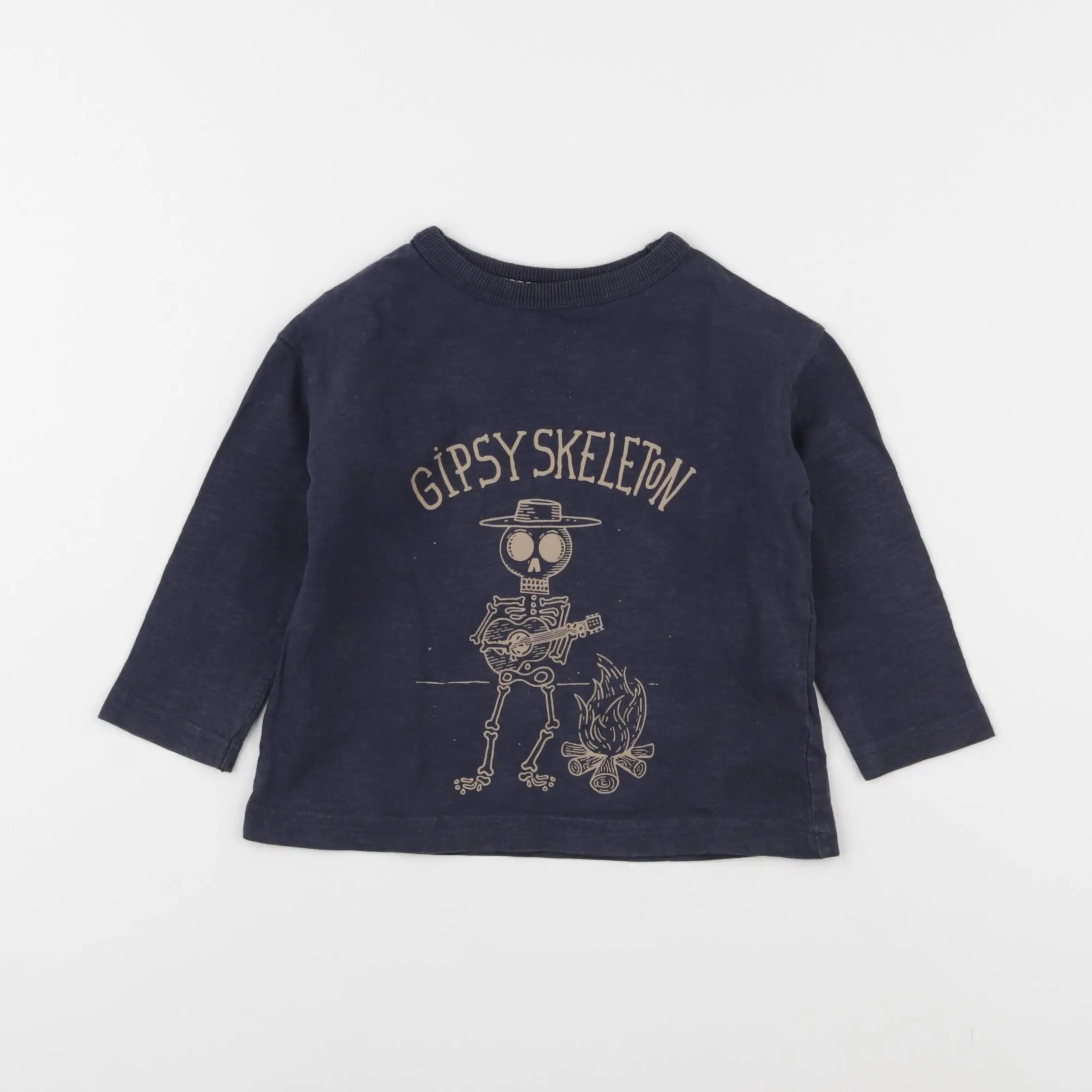 Vertbaudet - tee-shirt bleu - 2 ans