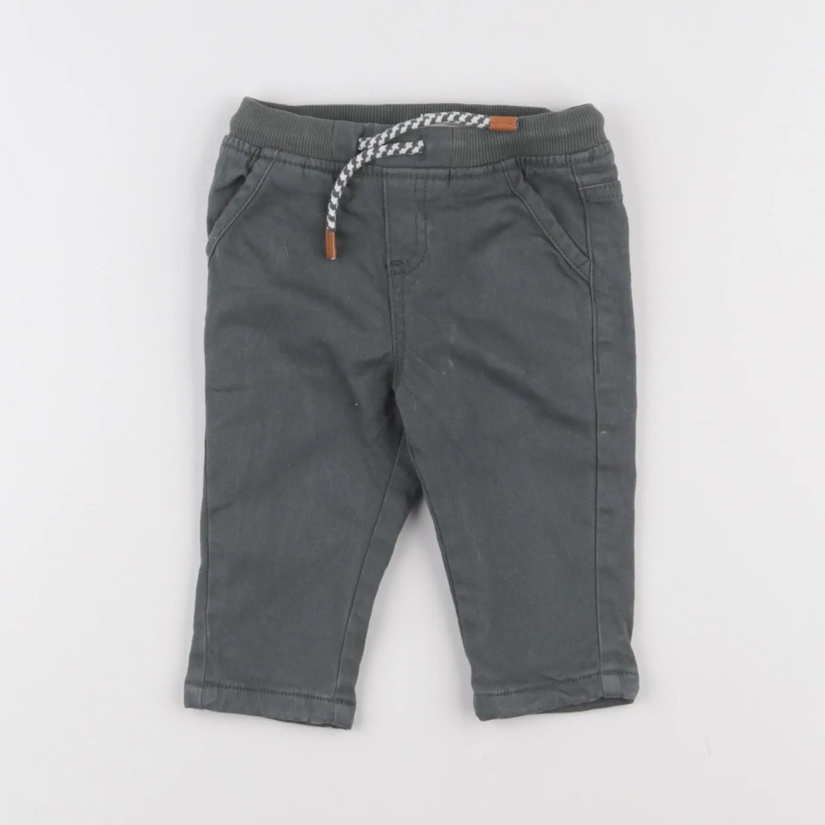 Vertbaudet - jean vert - 9 mois